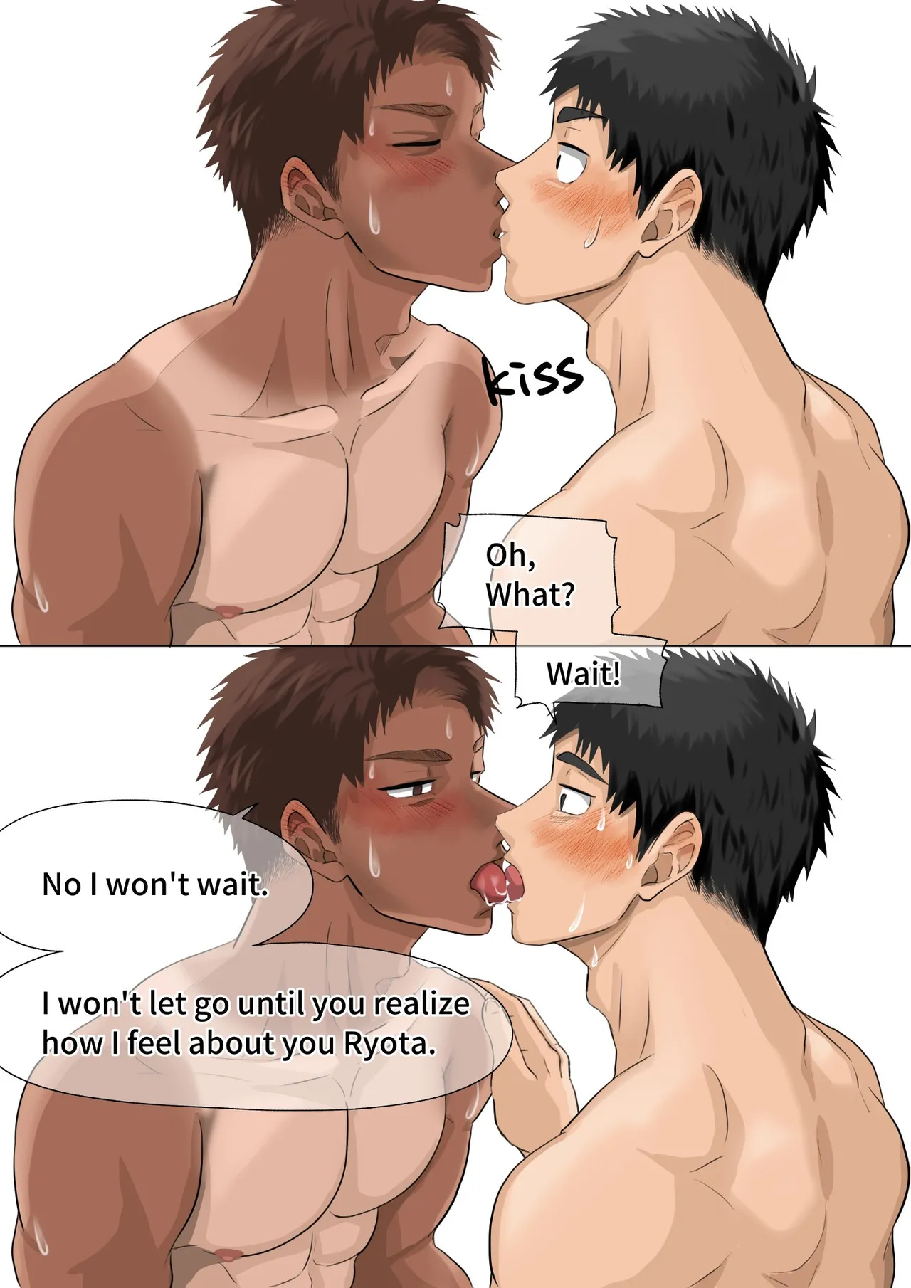 [motyaki] 片想いしてる友達が家に来た3(10p.)【ENG】 (Pixiv Fanbox) page 14 original parody - hairy males only hentai manga - read online free