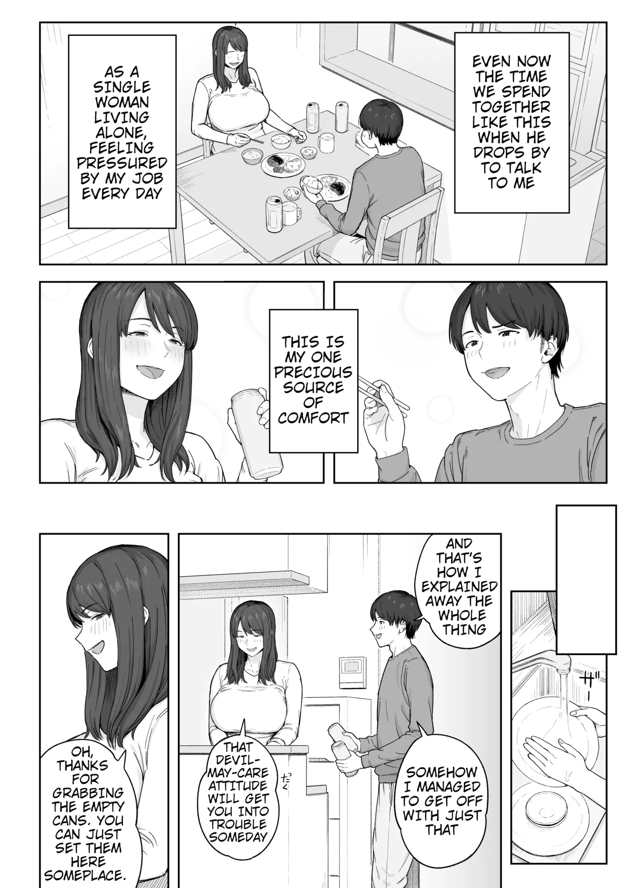 Yuuhan no Ato wa Oba-chan to | Spending Time With My Aunt After Dinner - Page 5