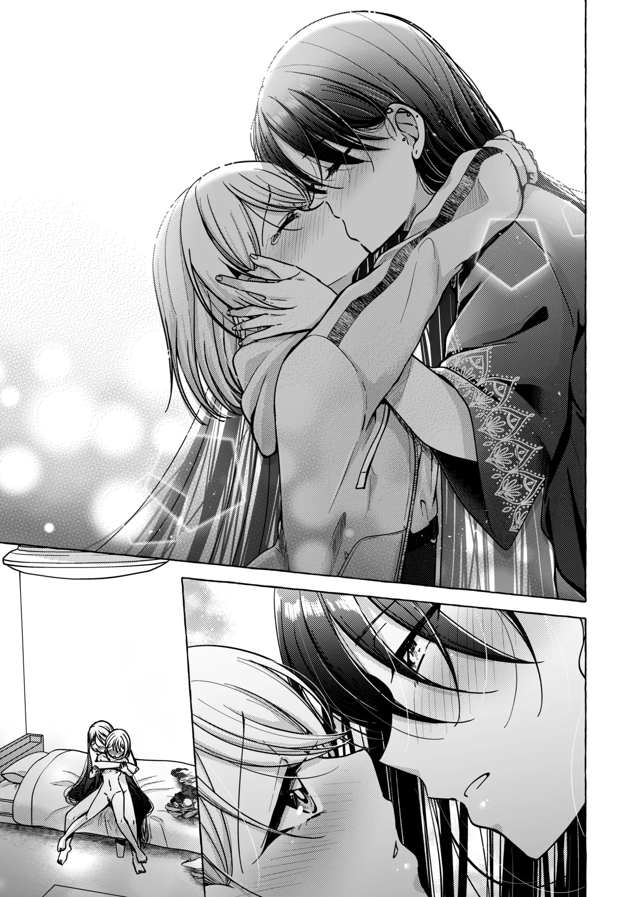 Lyric to Kizuato page 36 original parody - yuri kissing hentai manga - read online free