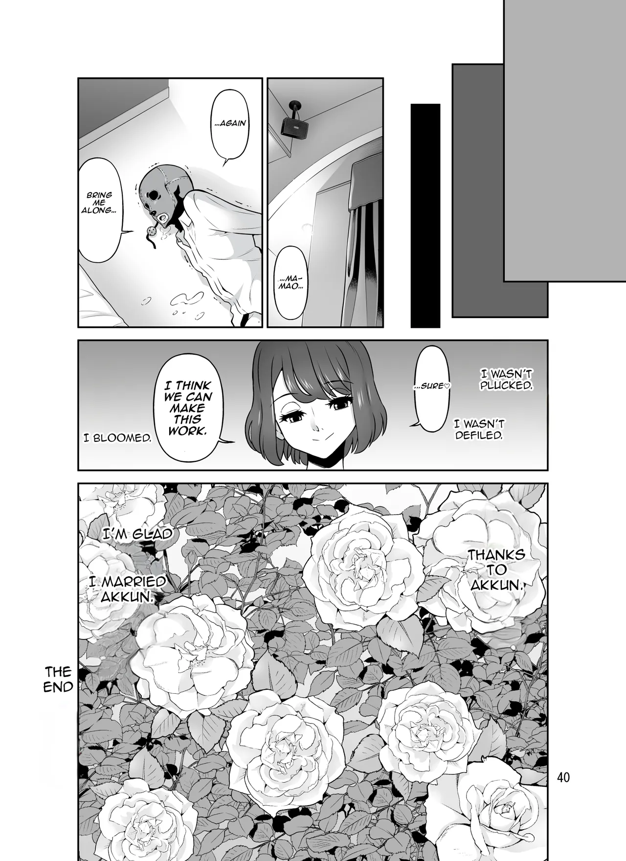 Shirobaranokimi | The White Rose of You page 40 original parody - gag mmf threesome hentai manga - read online free