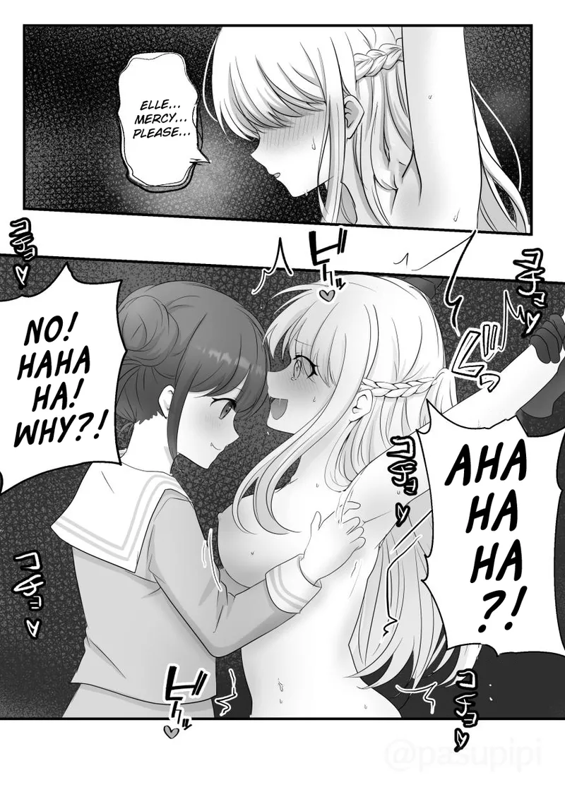 A Story About Elle, Who Has Been Possessed by an Evil Spirit and Torments Lily page 17 original parody - yuri females only hentai manga - read online free