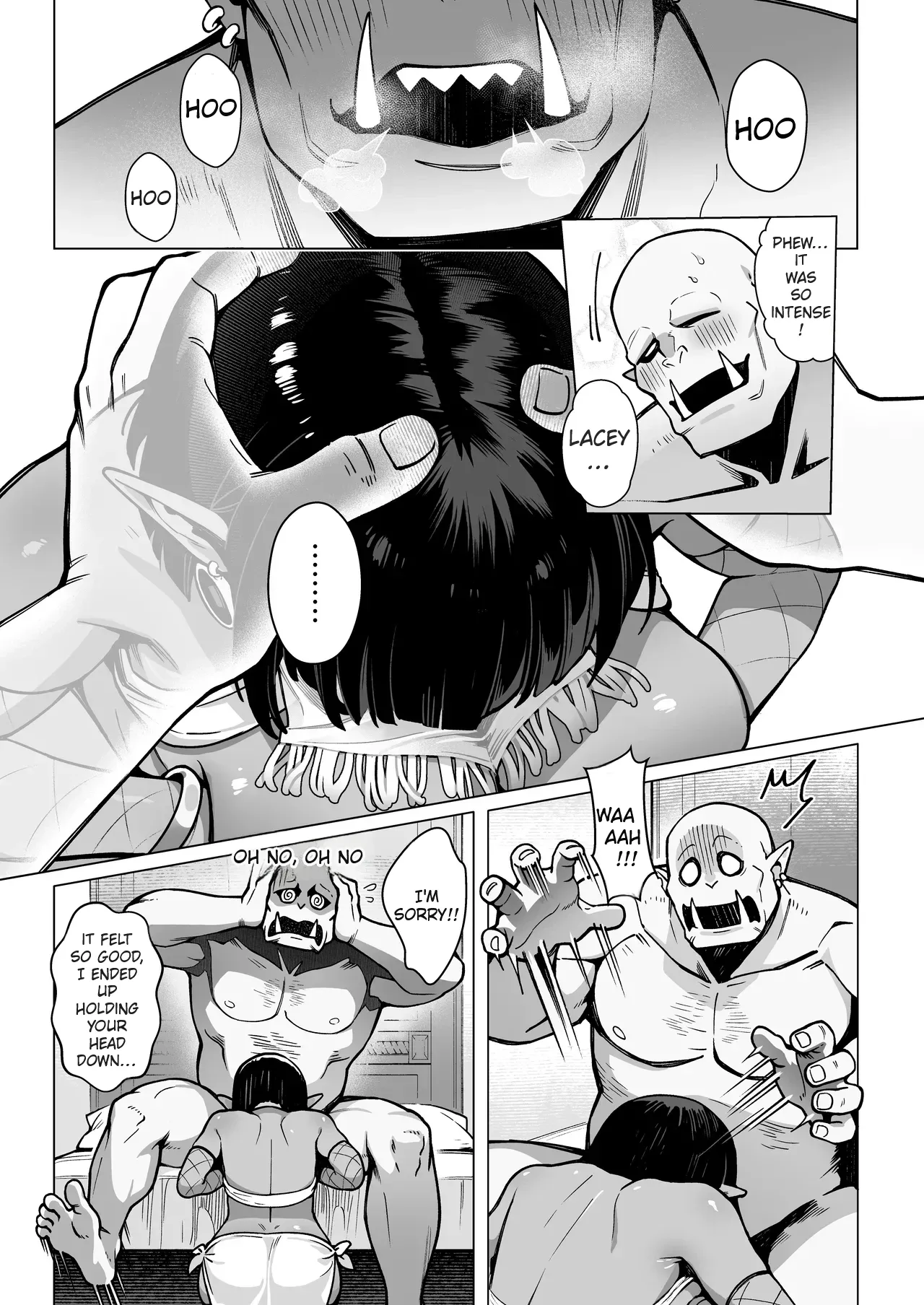 [(Sencha Bashira, Mugicha Bashira)] Fairy Brothel (Volume 1): The Virgin Orc Assigned To The Dark Skinned Elf [English] [Comics EnjoyerTranslation] - Page 13