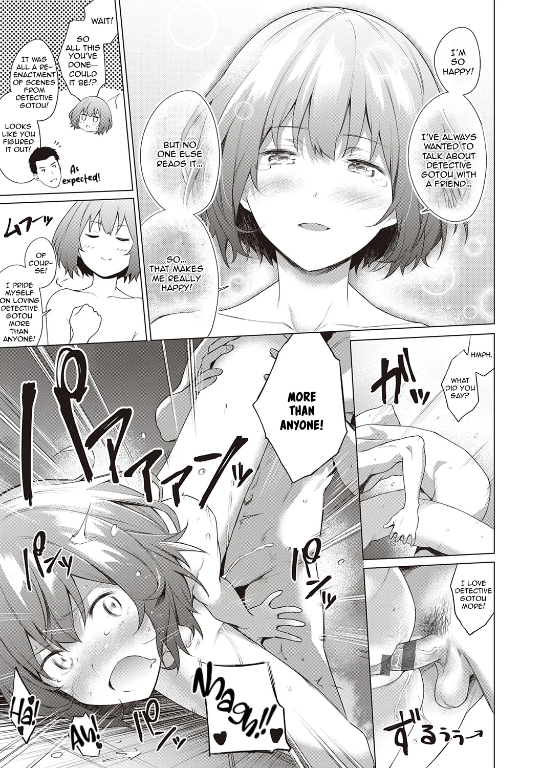 Tantei, Yukemuri ni Hokorobu! | Detective, Blooming in the Steam! page 23 - sole female sole male hentai manga - read online free