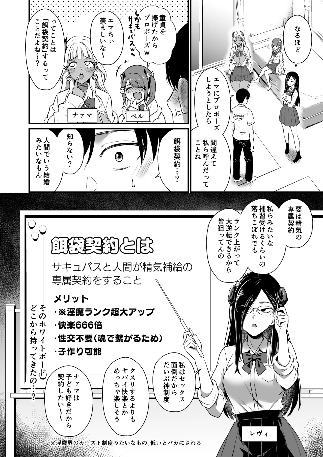 Gal Succubus ga Harem de Koyou to Ore no Junai wa Tomaranai! - Even if a gal succubus comes to my harem, my pure love will never stop! page 18 original parody - kissing big breasts hentai manga - read online free