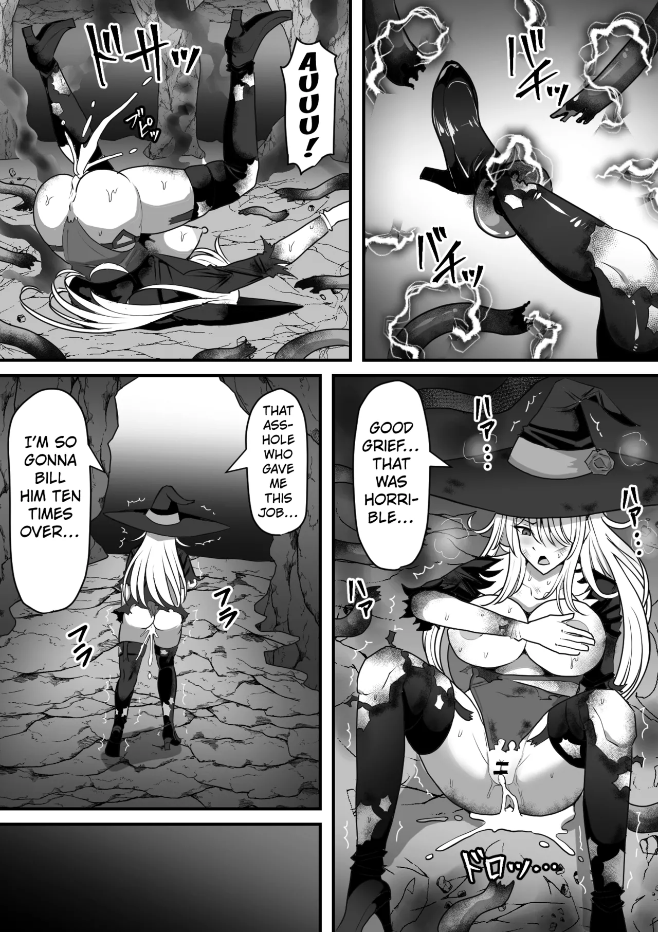 Majo ga Shokushu ni Kisei sa re Shokushu o Shussan shi Makuru Hanashi page 24 original parody - sole female stockings hentai manga - read online free