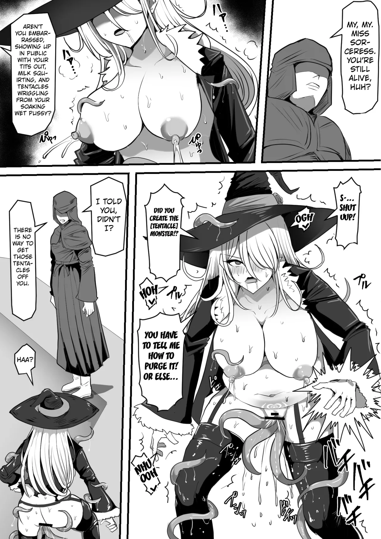 Majo ga Shokushu ni Kisei sa re Shokushu o Shussan shi Makuru Hanashi page 51 original parody - sole female stockings hentai manga - read online free