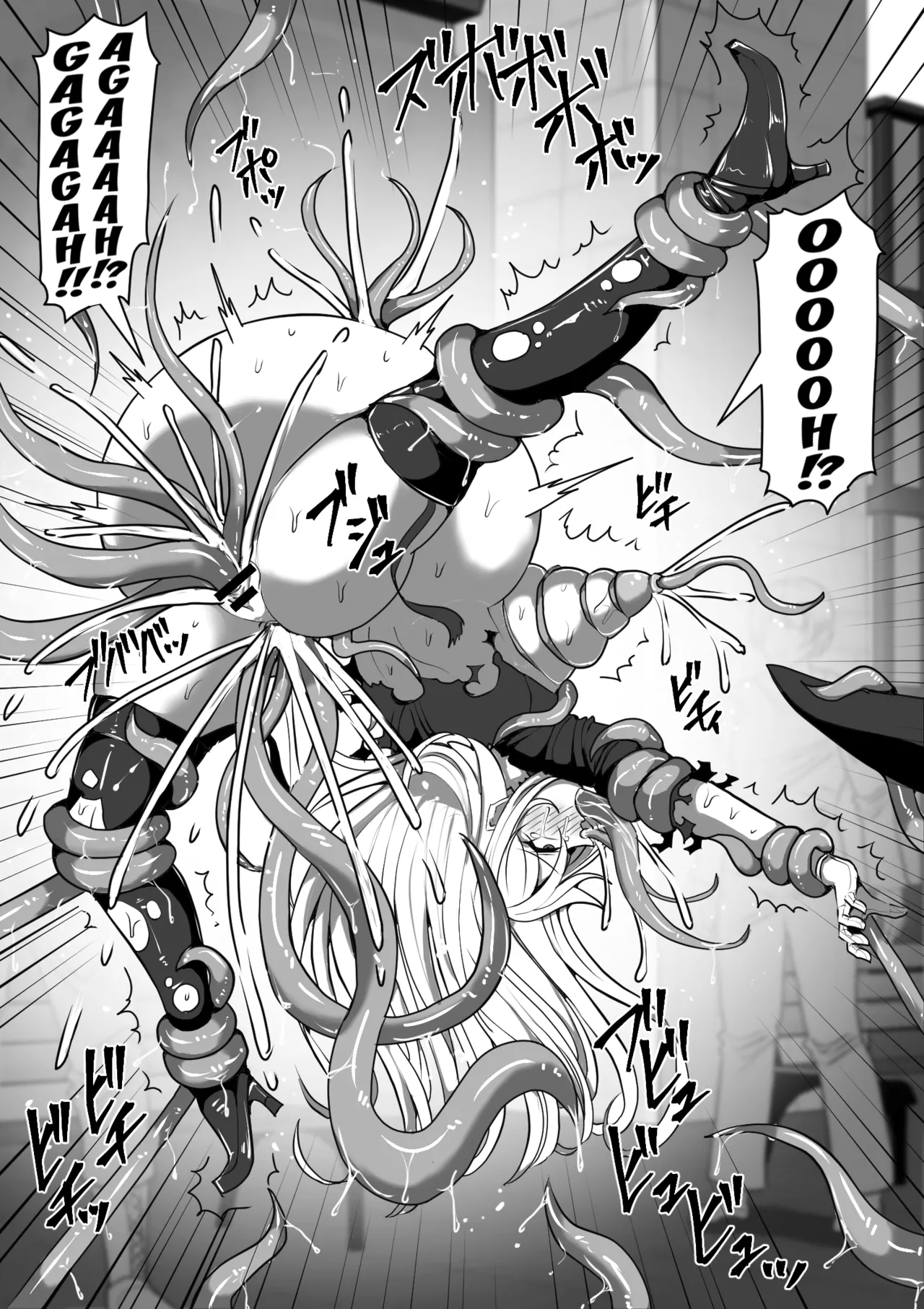 Majo ga Shokushu ni Kisei sa re Shokushu o Shussan shi Makuru Hanashi page 60 original parody - squirting big breasts hentai manga - read online free