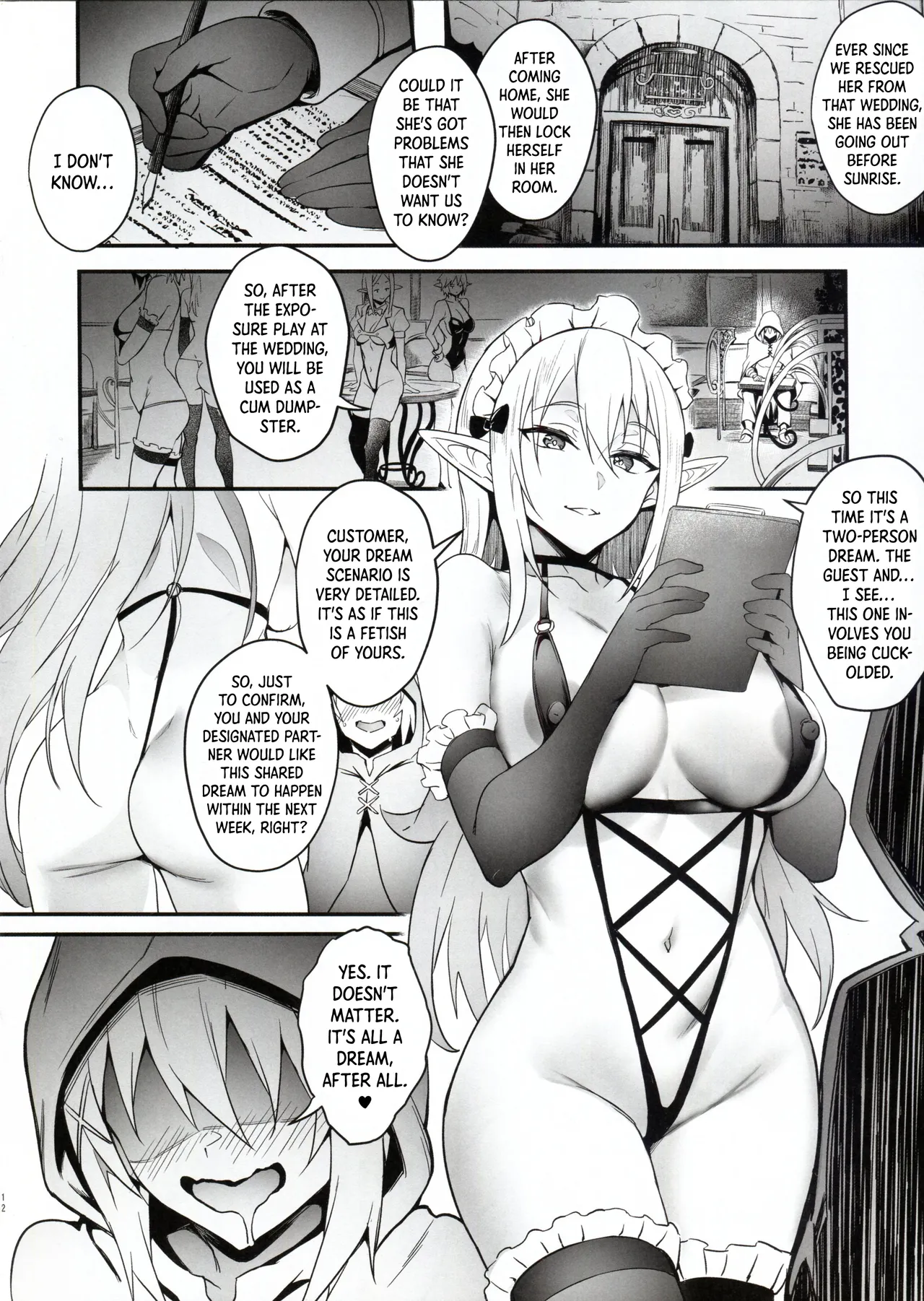 Puyo Channel Vol.05 page 12 featuring darkness kono subarashii sekai ni syukufuku o parody - big breasts triple penetration hentai manga - read online free