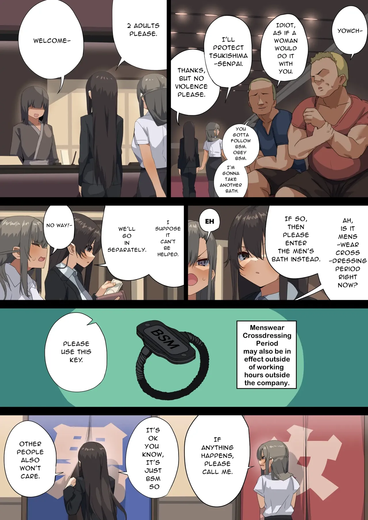 Business Sex Manners AC, Escalator, and Menswear Crossdressing Anal Tsukishima Special Complication - Page 43