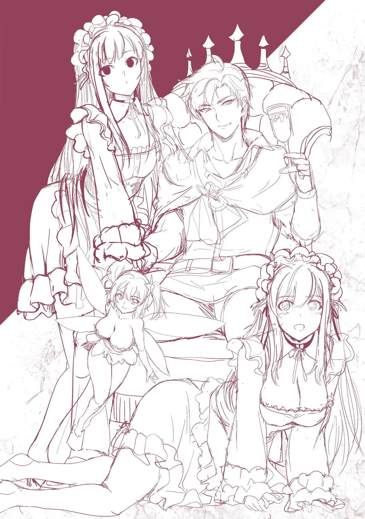 Asutoro kingu Shokan yusha dakedo kakyu nintei sareta node meido haremu o tsukurimasu vol 01 page 215 - stockings big breasts hentai manga - read online free