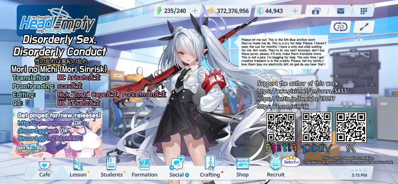 Sei no Midare wa Fuuki no Midare | Disorderly Sex, Disorderly Conduct page 41 featuring chinatsu hinomiya blue archive parody - nakadashi x-ray hentai manga - read online free