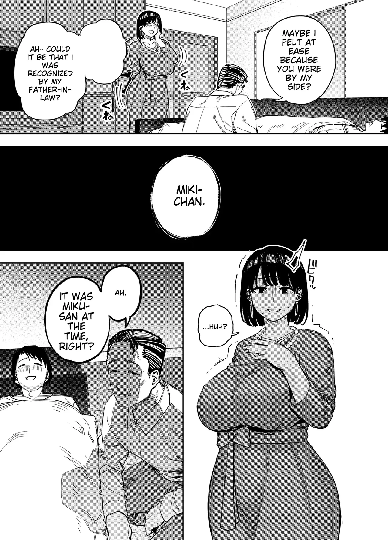 Page 10 of [Ougon Shinshi Club (Kaniguruma)] Gifu ni Dakareru Tsuma Mika-hen 1 | Wife embraced by father-in-law 1 [English] [woof!]