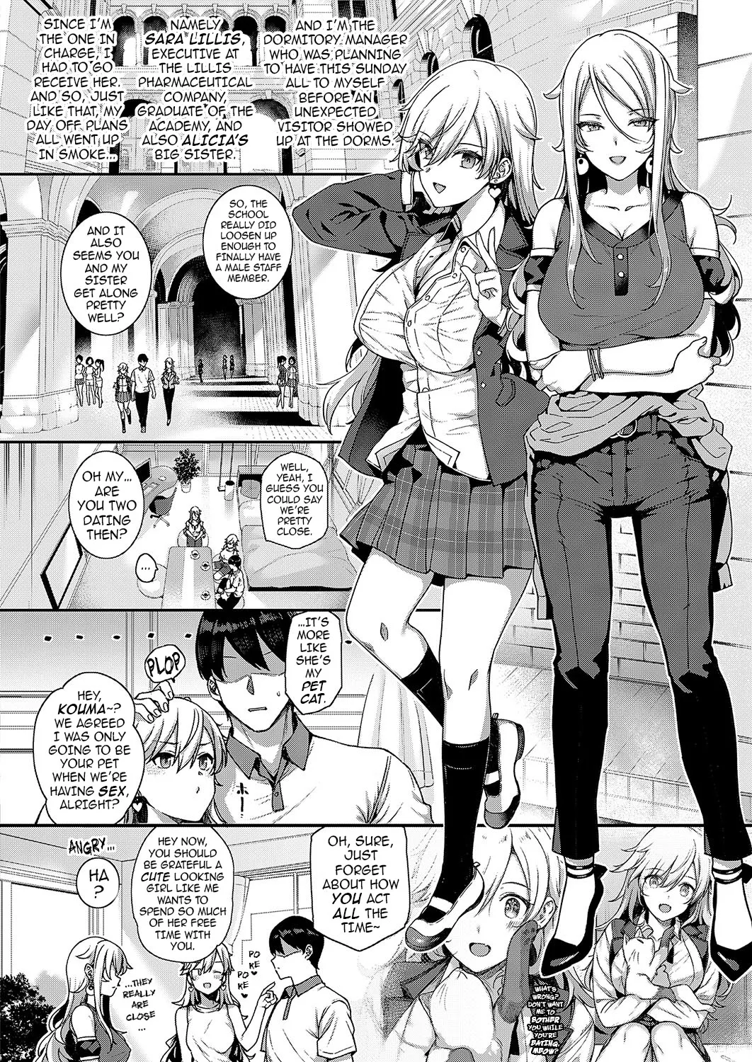 Amatsuka Gakuen no Ryoukan Seikatsu 1-9 page 232 - milf sweating hentai manga - read online free