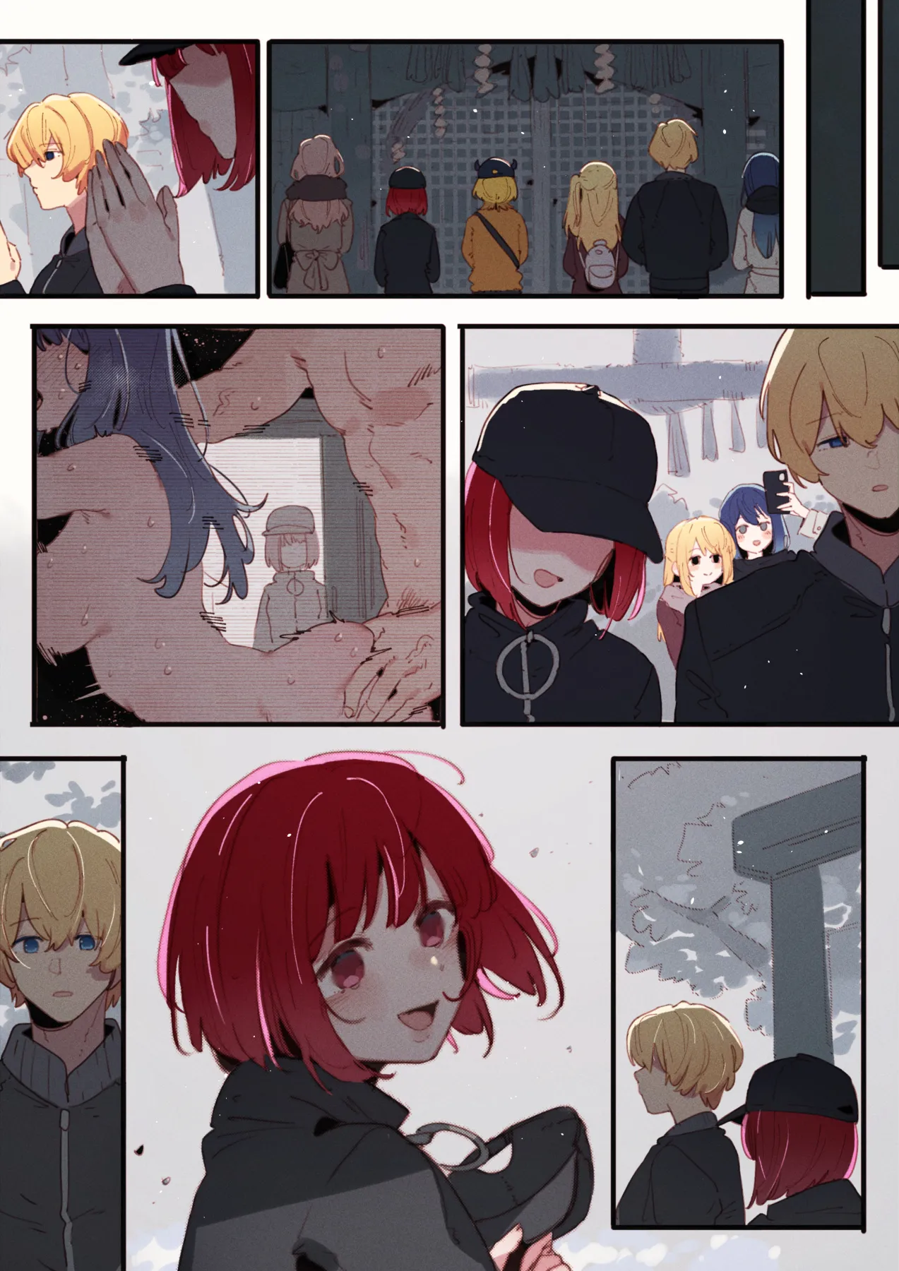 01-25_Akane &...😎🍆💢 & _Kana &...👒🍆💢 & Miyako page 162 featuring aqua hoshino oshi no ko parody - squirting kissing hentai manga - read online free