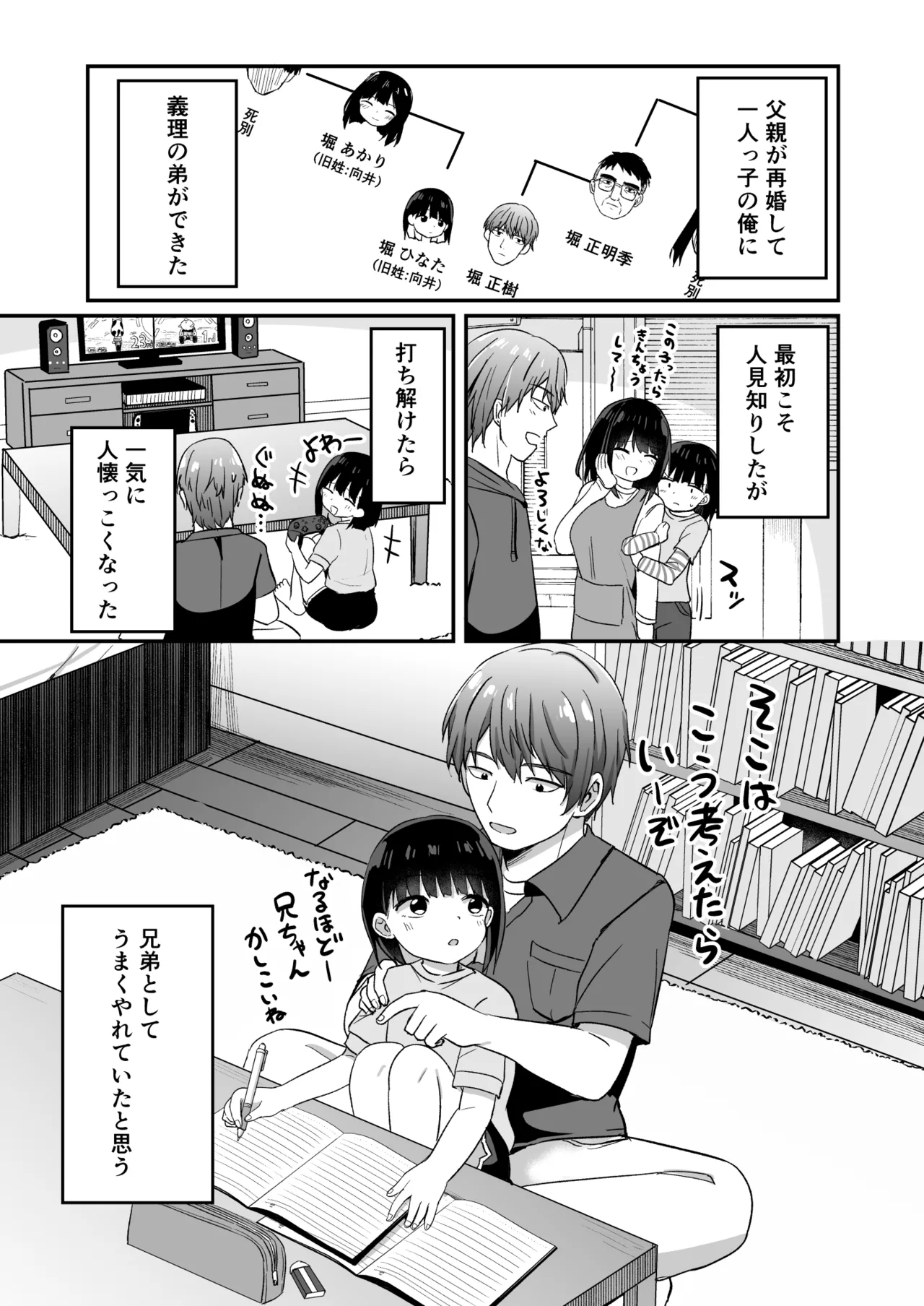 Page 2 of [Story Circle (Tonari)] Giri no Otouto ga TS shita noni Kyorikan ga Kawaranakute Yabai!? [Digital]