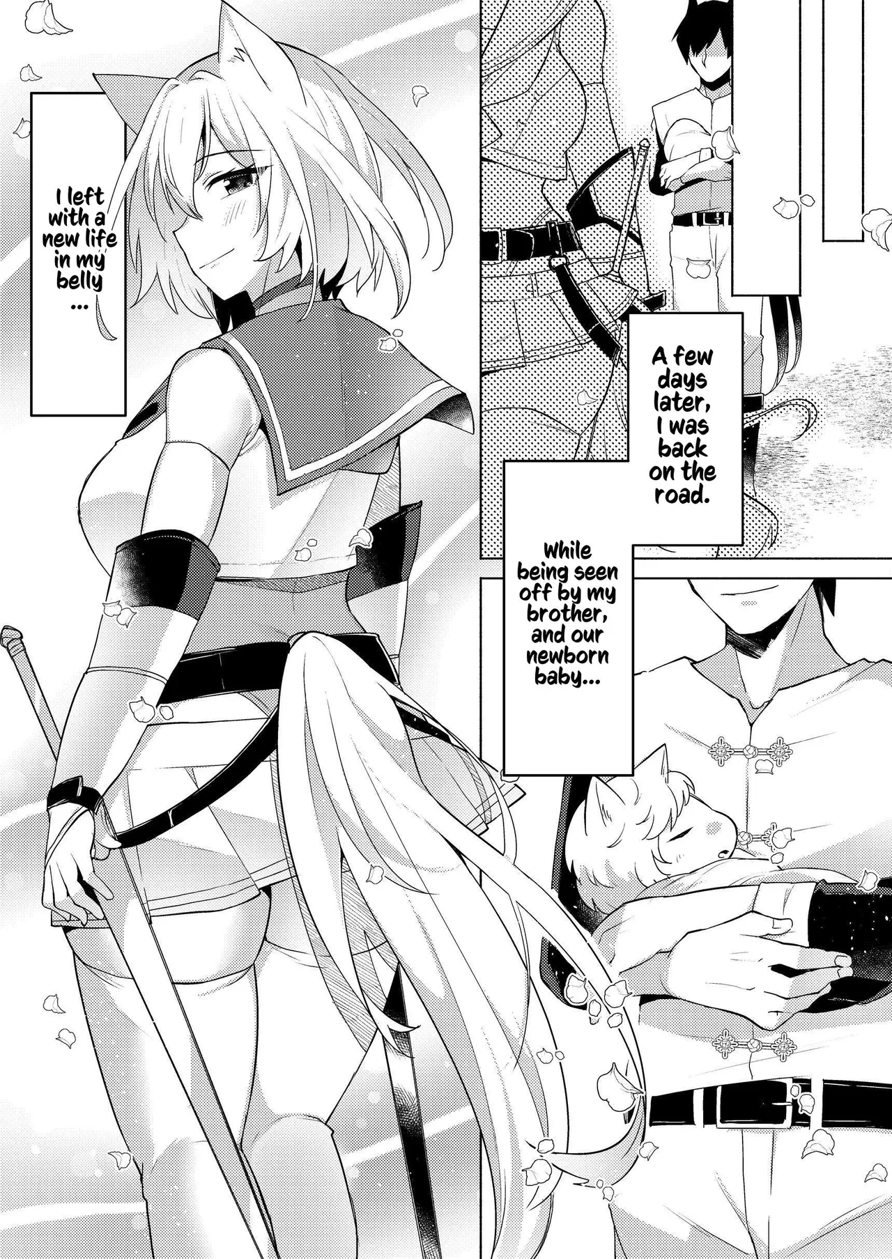 Hakurou Kenshi Hati-chan no Ecchi na Bouken no Sho | White Wolf Swordswoman's Erotic Adventure page 71 original parody - squirting futanari hentai manga - read online free