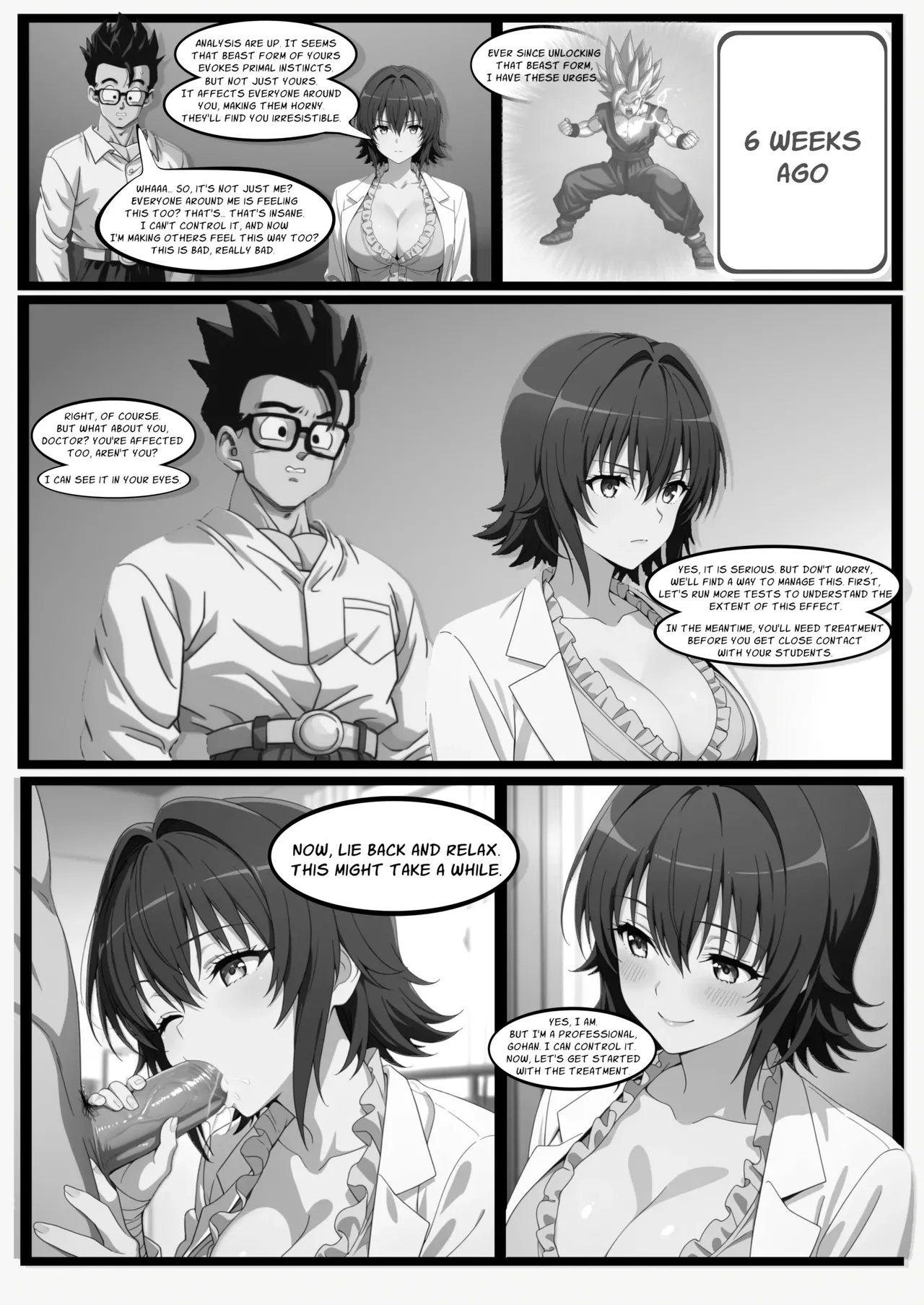 CHR2 The Beauty and the Beast page 12 featuring son gohan boku wa tomodachi ga sukunai parody - comic ai generated hentai manga - read online free