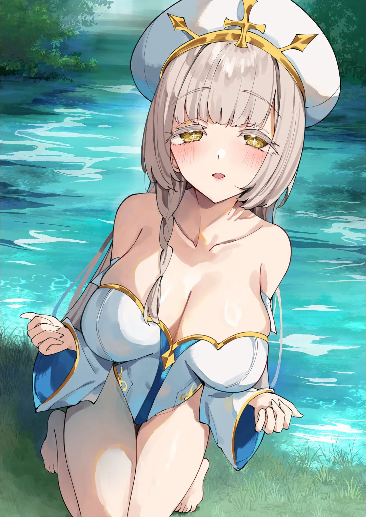 [Unahouse (Unacchi)] Mint-san wa Amaama Koubi shitai. ~Kyonyuu Healer no Onee-san ga Mechakucha Sasotte kuru Hanashi~ | Mint-neesan wants to be lovey-dovey with Warrior-kun ~Seduced by the aggressive short-stack healer~ [English] [Rei Scans] [Digital] page 39 original parody - big breasts ahegao hentai manga - read online free