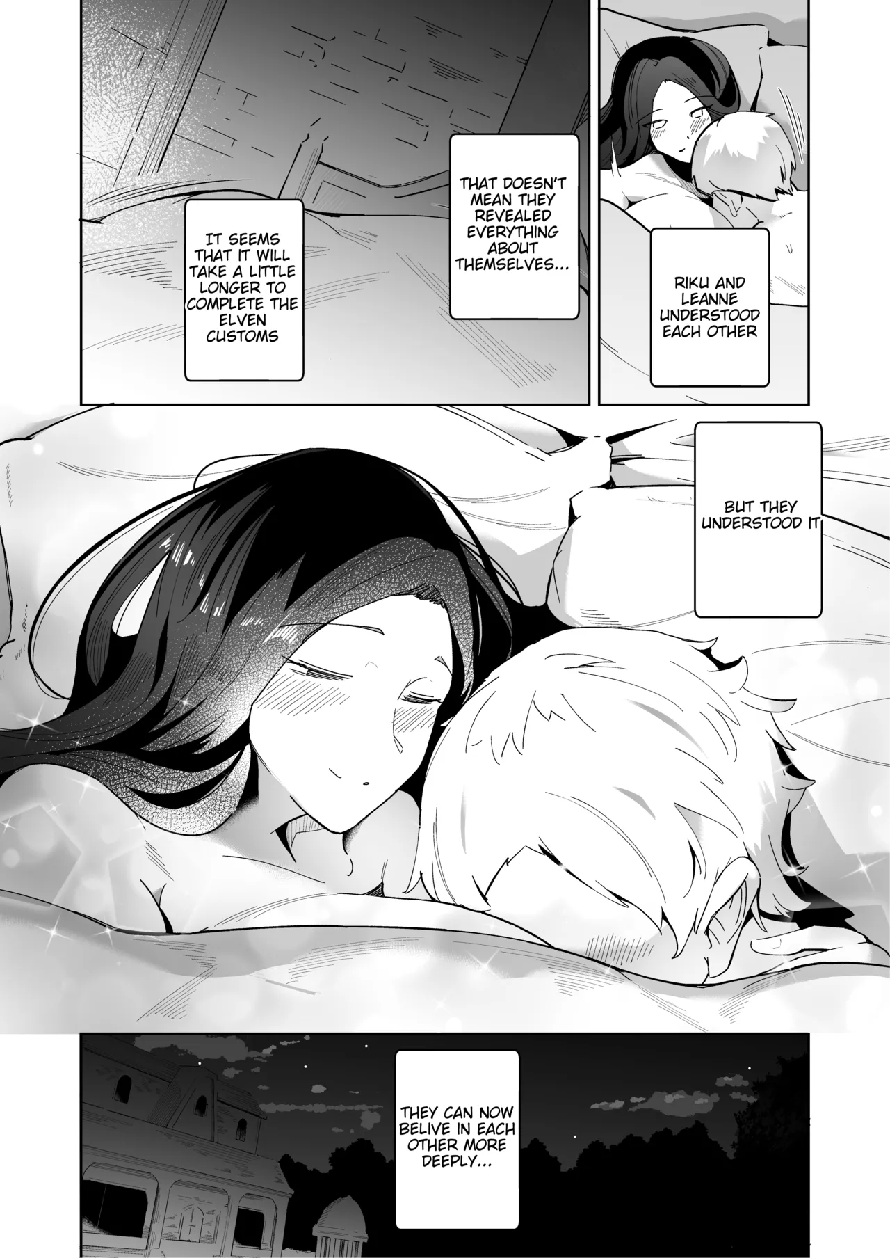 [Noumusai (Miyashiro Yousuke)] Elf no Youbo ~Aisuru Mama to Ecchi na Shikitari~ | Elf Wife ~A Ritual Of Intimacy With My Beloved Mom~ [English] page 45 original parody - elf inseki hentai manga - read online free