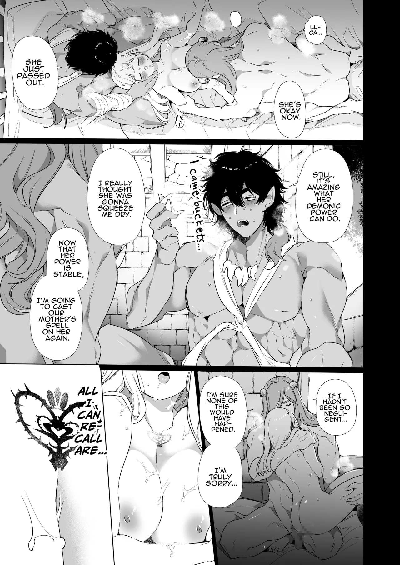 [Yatomomin (Yamamoto Tomomitsu)] Mede little Roy ~Ochikobore Majo no Shoutai wa, Seieki (Maryouku) o Kate to suru Saikyou no Akuma deshita.~ | Mede little Roy ~The Magic Academy Dropout was a Powerful Succubus~ [English] page 48 original parody - big breasts cunnilingus hentai manga - read online free