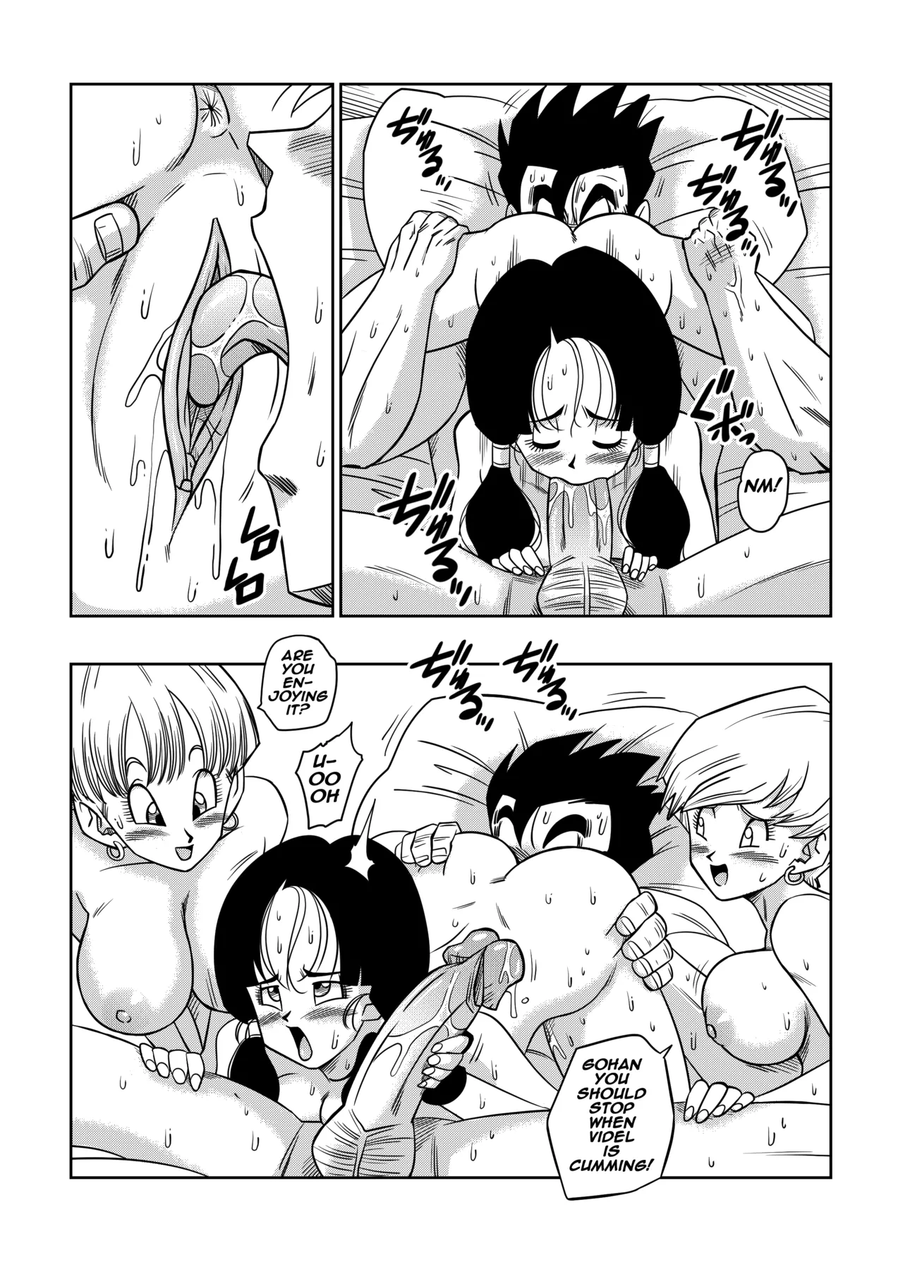 LOVE TRIANGLE Z Part 4 page 33 featuring erasa dragon ball z parody - milf kissing hentai manga - read online free