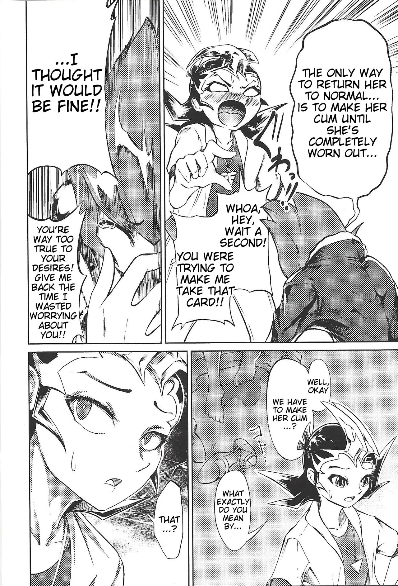TRINITY CROSSFIRE page 9 featuring anna kouzuki yu-gi-oh zexal parody - sweating big breasts hentai manga - read online free