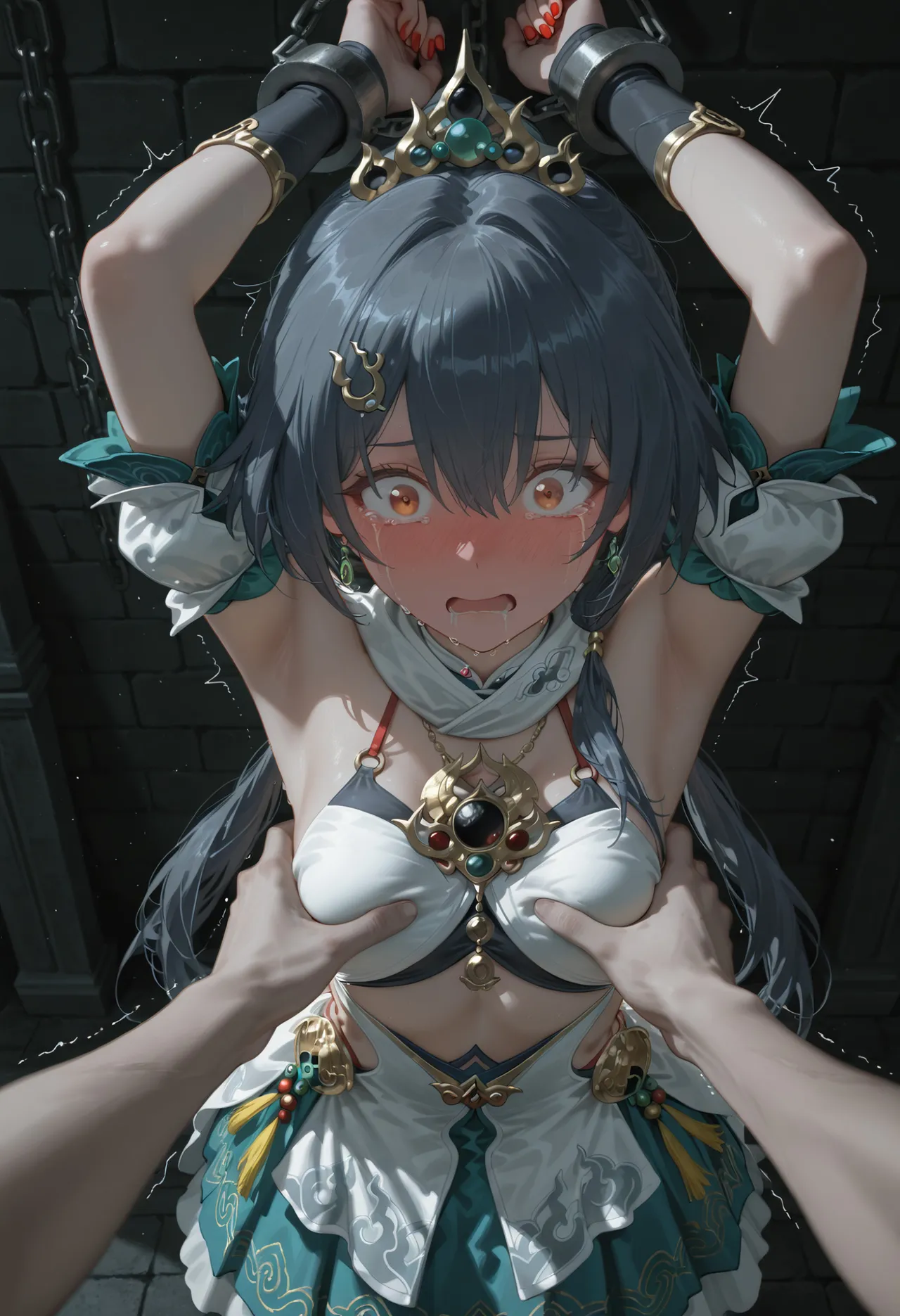 Shiina Mahiru page 51 featuring march 7th honkai star rail parody - ai generated hentai manga - read online free