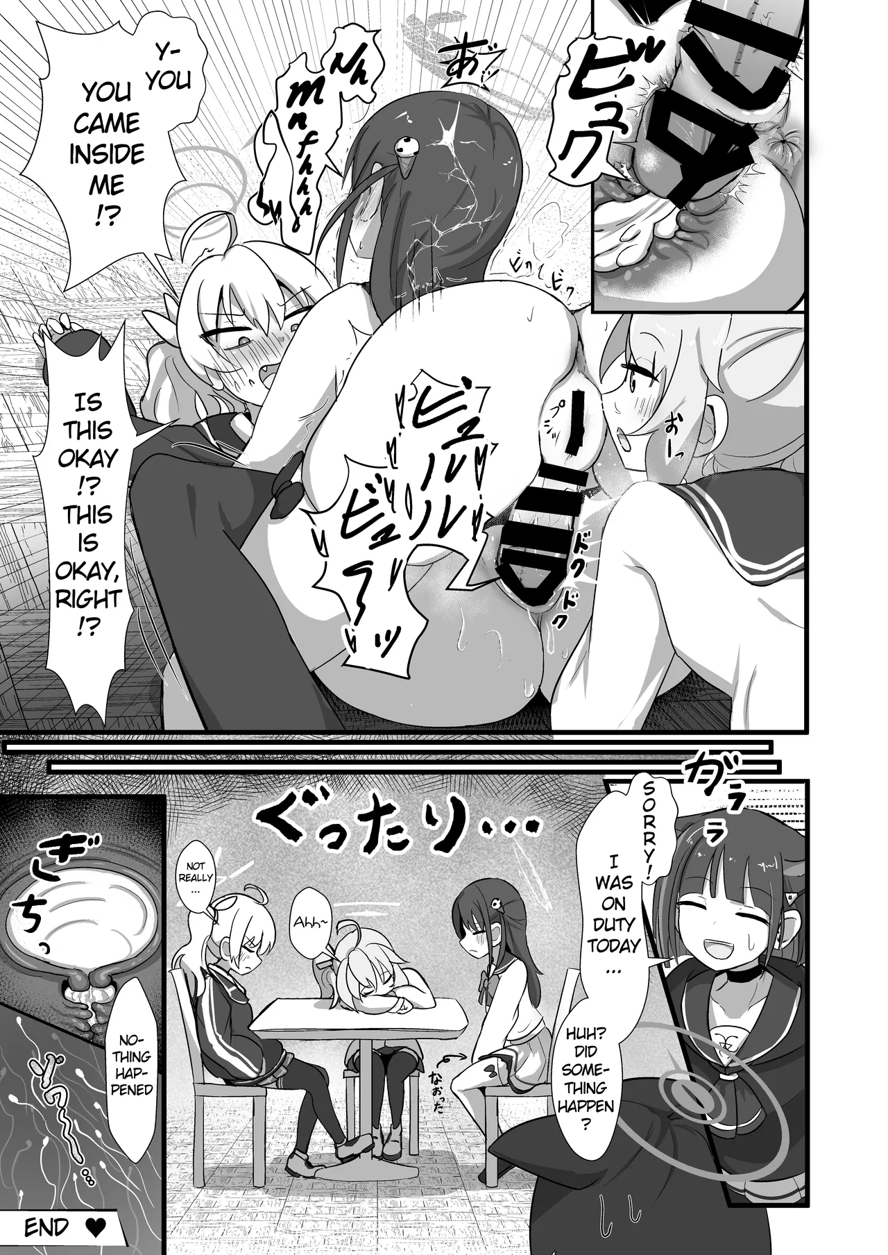 Blue Archive Futanari Anthology page 70 featuring mika misono blue archive parody - ttf threesome futanari hentai manga - read online free