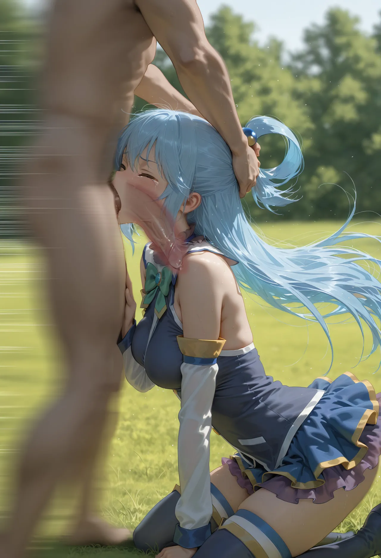 Kono-suba page 10 featuring aqua kono subarashii sekai ni syukufuku o parody - bald ai generated hentai manga - read online free