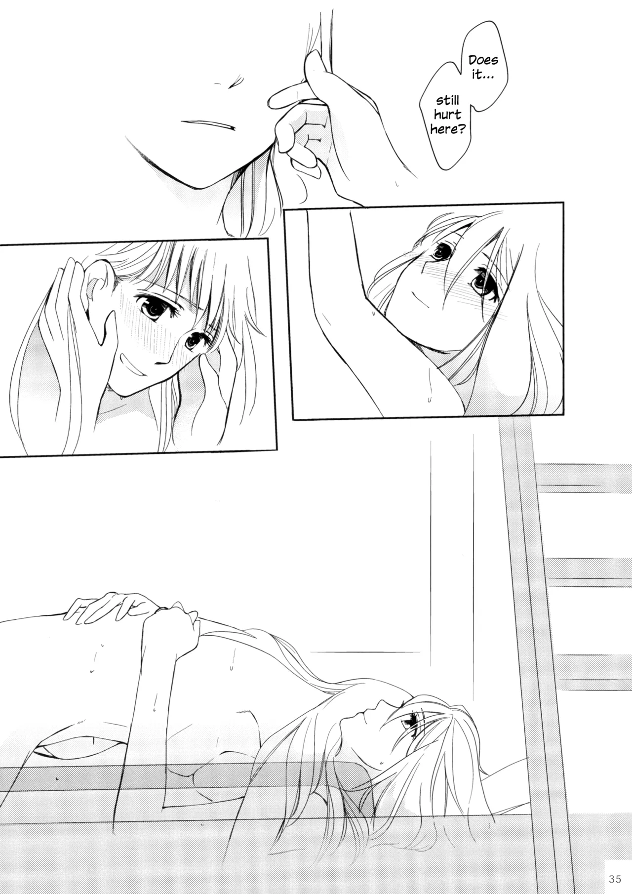 Page 34 of (Girls Love Festival 11) [No.3 (Kamonasu, Sakuraba, Yuyuki)] Meteora (Hayate x Blade) [English]