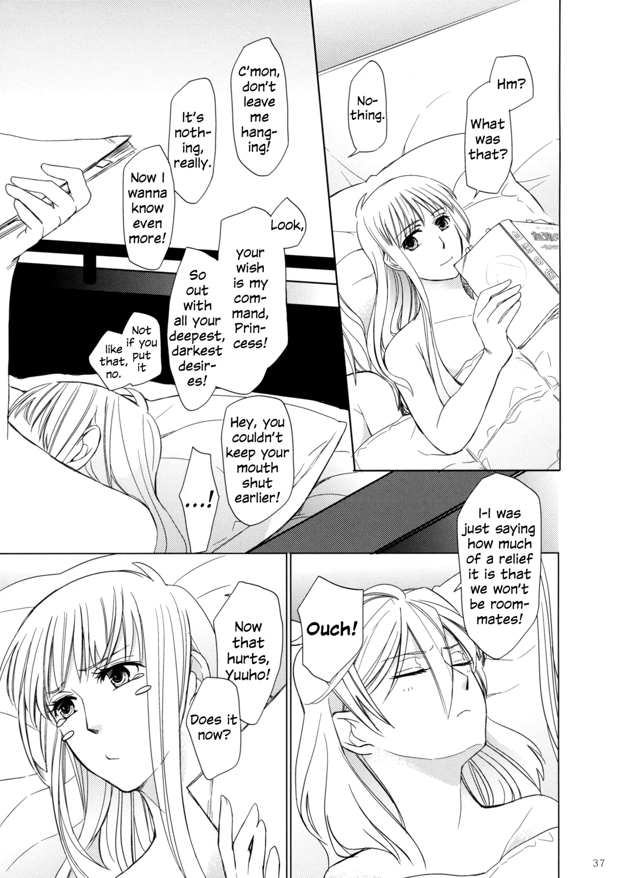 Page 36 of (Girls Love Festival 11) [No.3 (Kamonasu, Sakuraba, Yuyuki)] Meteora (Hayate x Blade) [English]