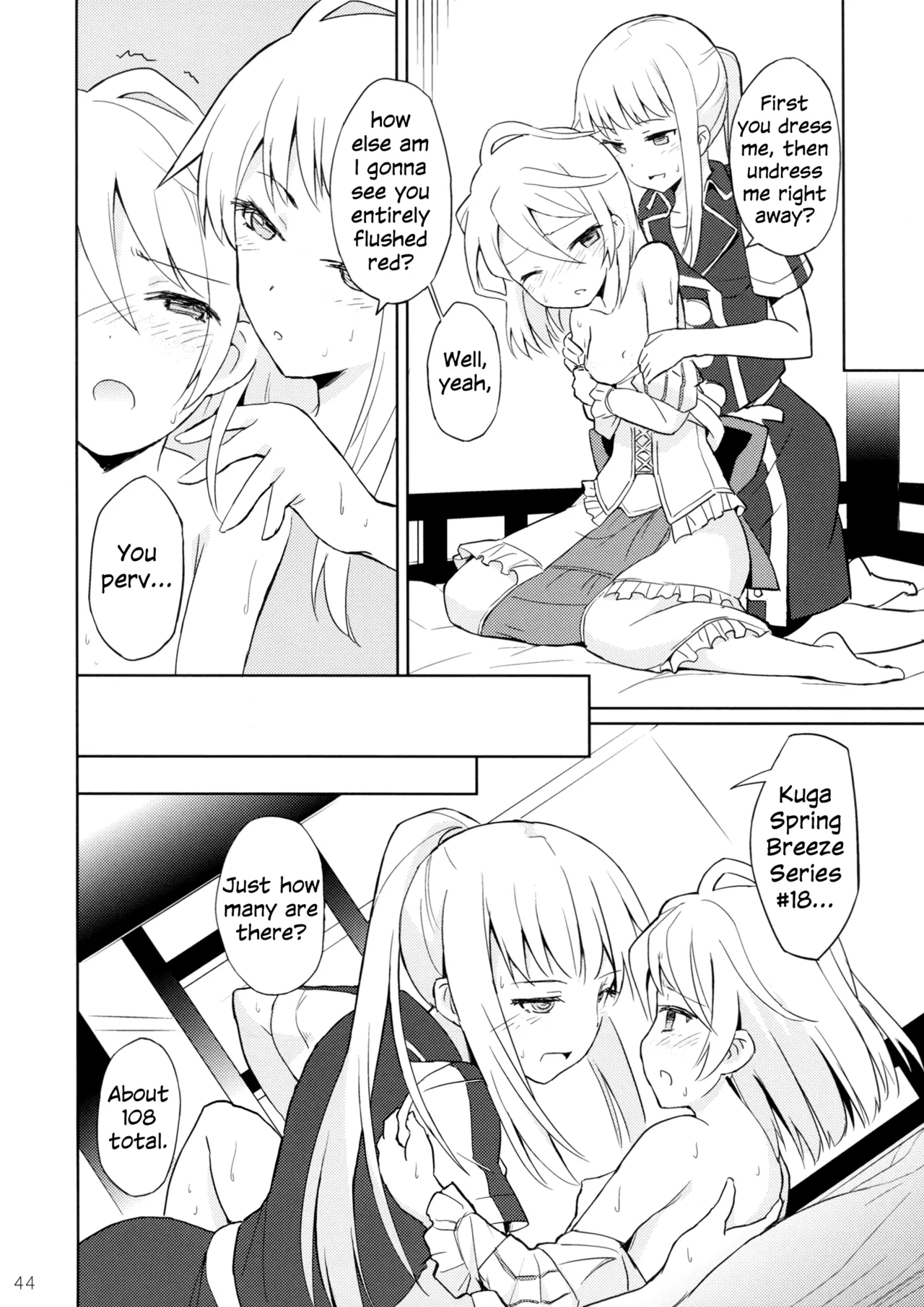 Meteora page 43 hayate x blade parody - kissing females only hentai manga - read online free