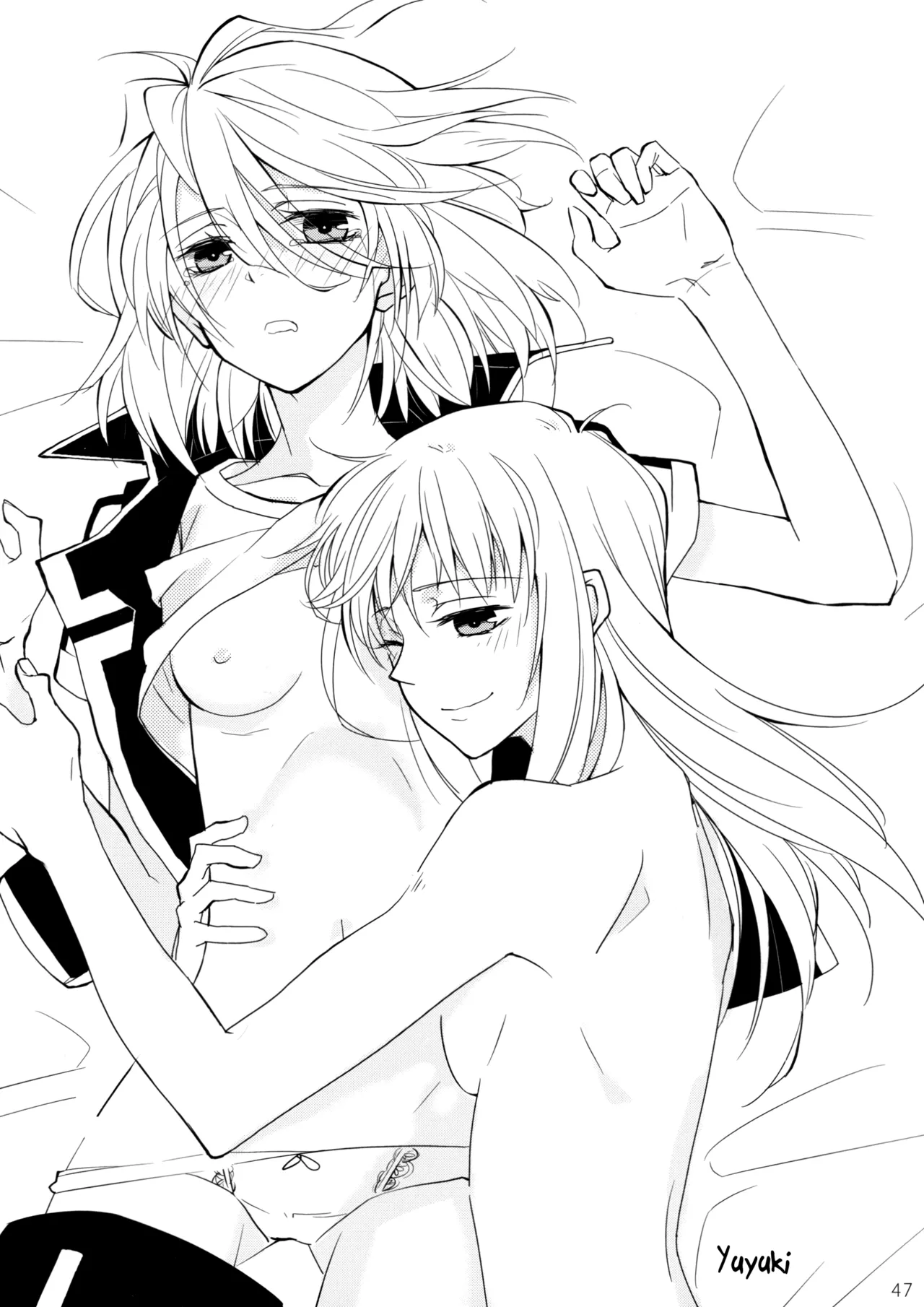 Page 46 of (Girls Love Festival 11) [No.3 (Kamonasu, Sakuraba, Yuyuki)] Meteora (Hayate x Blade) [English]