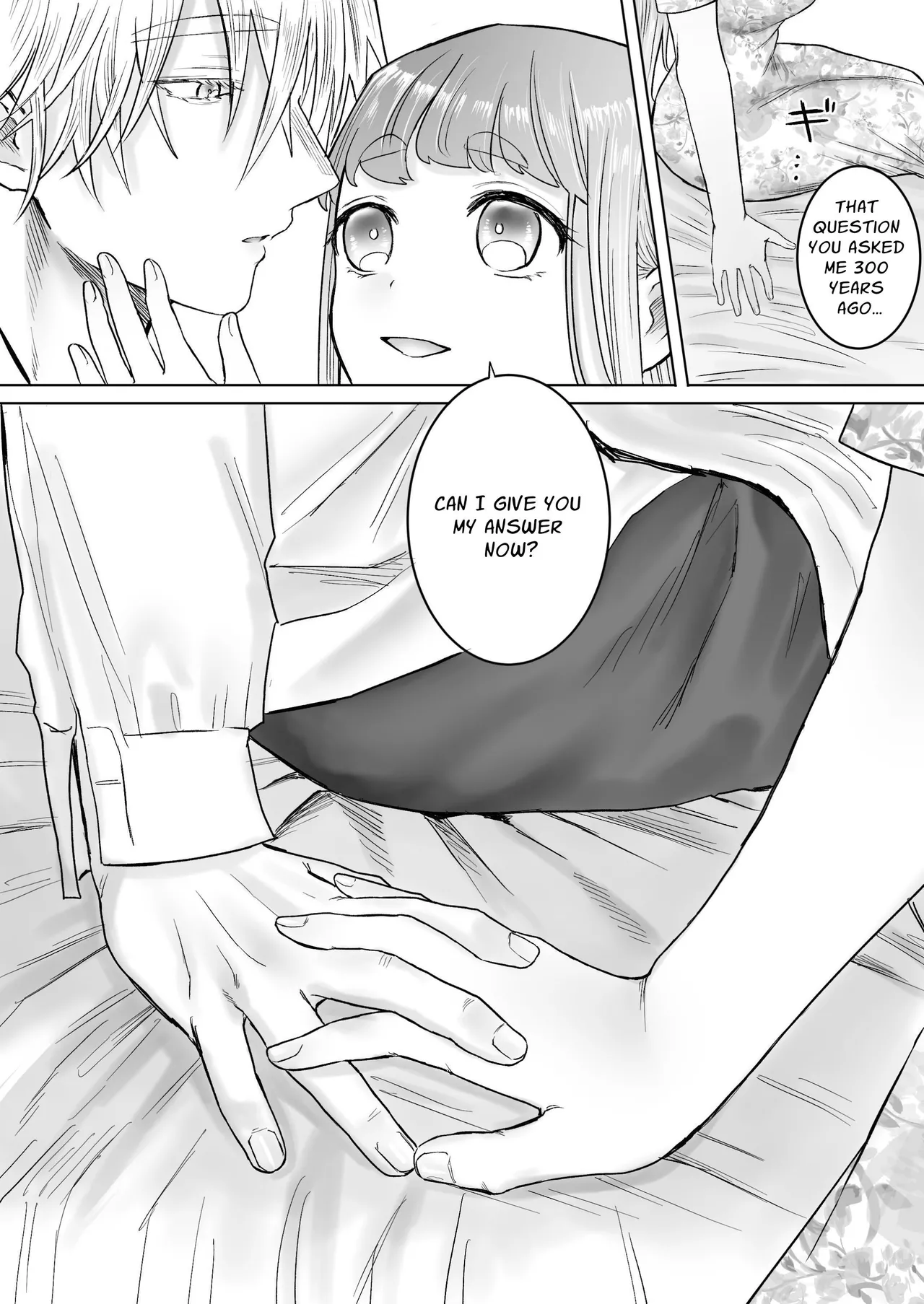 Page 116 of [Namaniku Zombie (Yadao)] Kodoku na Kyuuketsuki ga Ningen ni Tensei Shita Konyakusha wo Teniireru made -Sambyakunen Goshi no Shuuchaku Ai- | How a Lonely Vampire Reclaims His Reincarnated Fiancée ~An Obsessive Love Spanning 300 Years~ [English] [Blu Eidolon]