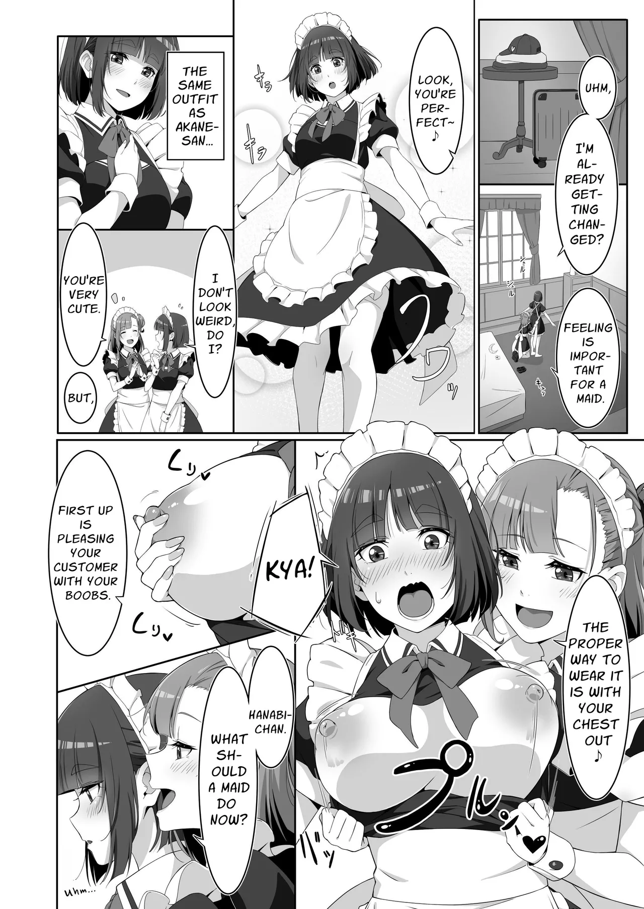 Futanari Maid no Milk Houshi | Futanari Maid's Milk Service - Page 8