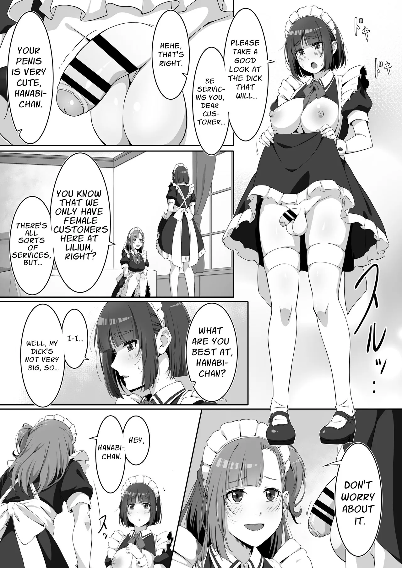 Futanari Maid no Milk Houshi | Futanari Maid's Milk Service - Page 9