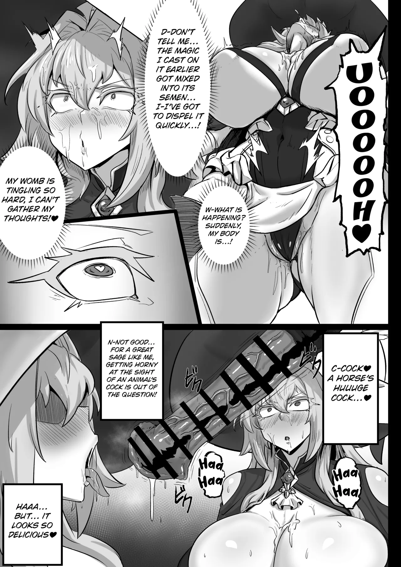 Daikensha-sama to Uma no Himitsu Recipe page 10 original parody - big breasts unusual pupils hentai manga - read online free