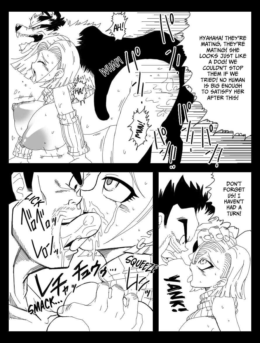 DRAGON ROAD 9 page 20 featuring android 18 dragon ball z parody - big breasts dog hentai manga - read online free