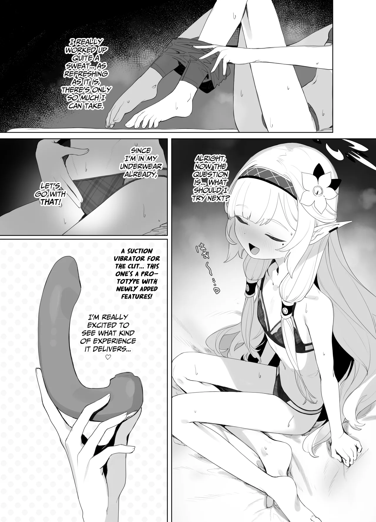 WISDOM LIBIDO EXPLOSION page 14 featuring himari akeboshi blue archive parody - elf masturbation hentai manga - read online free