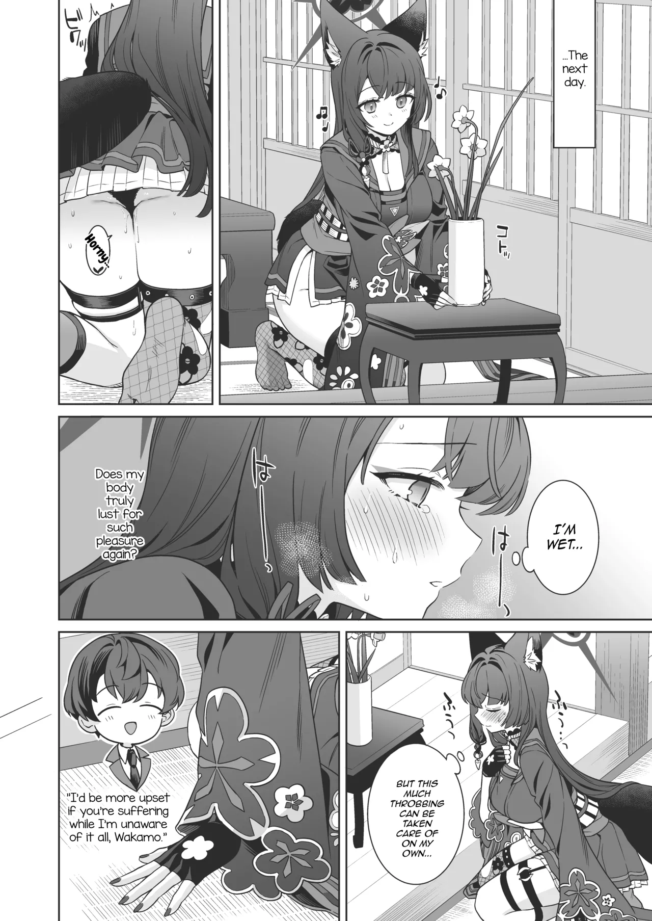 [NOMIYAGUMI (Ichinomiya)] Junjou ♥ Renjou Hatsujou Kitsune -4- | Pure ♥ Lovestruck Fox in Heat -4- (Blue Archive) [English] [mysterymeat3] [Digital] page 21 featuring sensei blue archive parody - big breasts multi-work series hentai manga - read online free