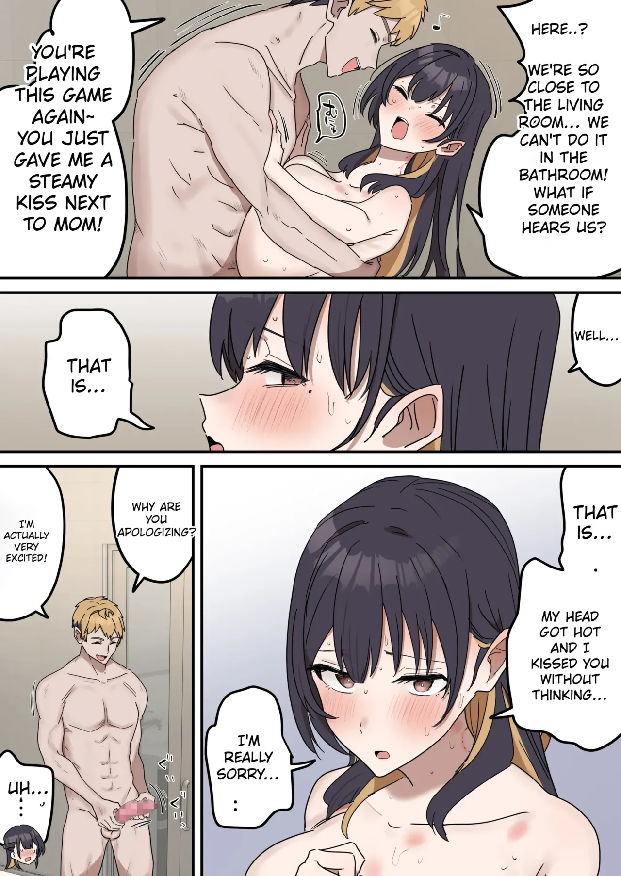 Giji SEX Kyoudai 0~4 ENGLISH 1-164 page 153 original parody - kissing big breasts hentai manga - read online free