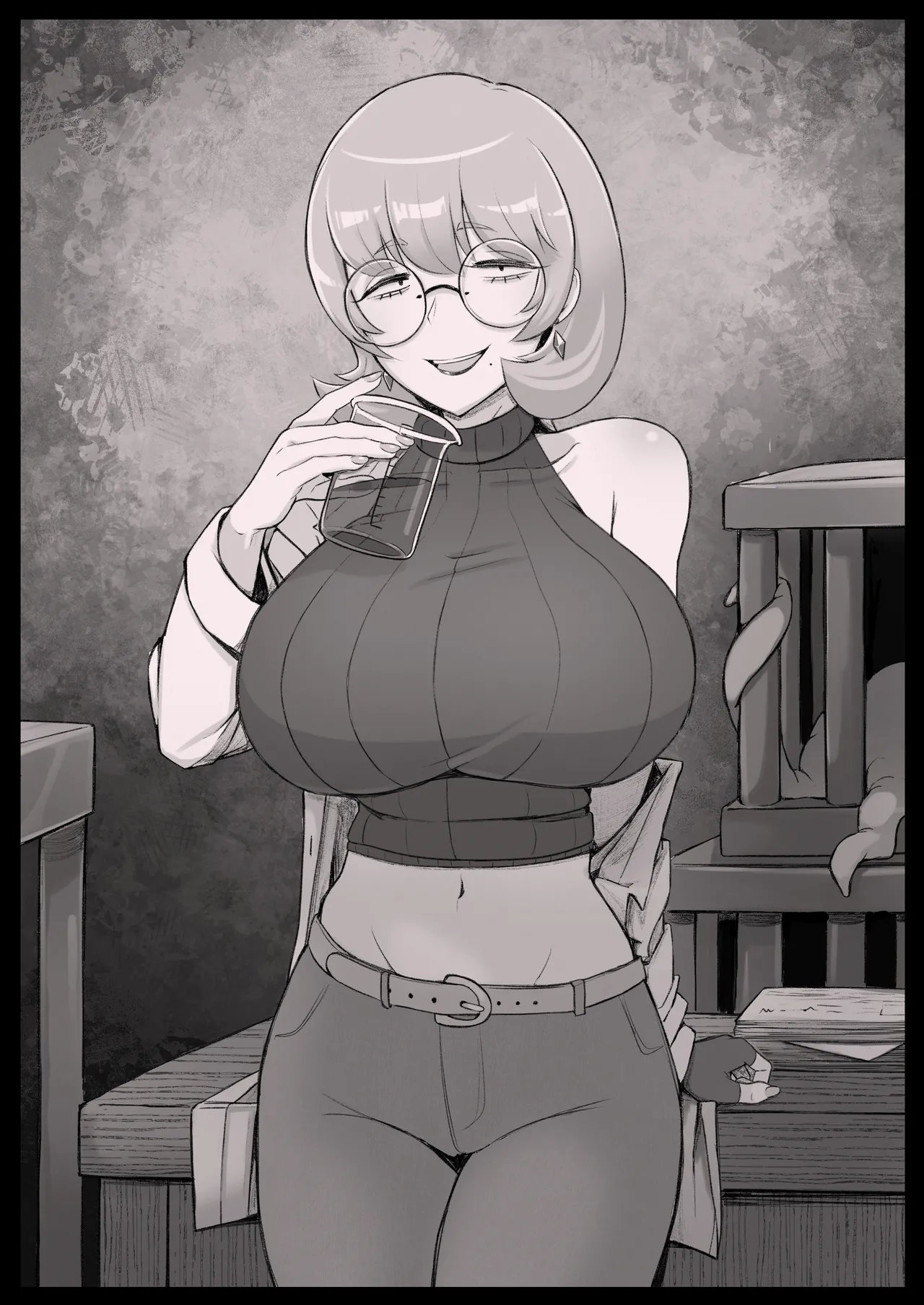 Numeruda-hakase no Shokushu Kenkyuu Houkoku page 59 original parody - big breasts glasses hentai manga - read online free