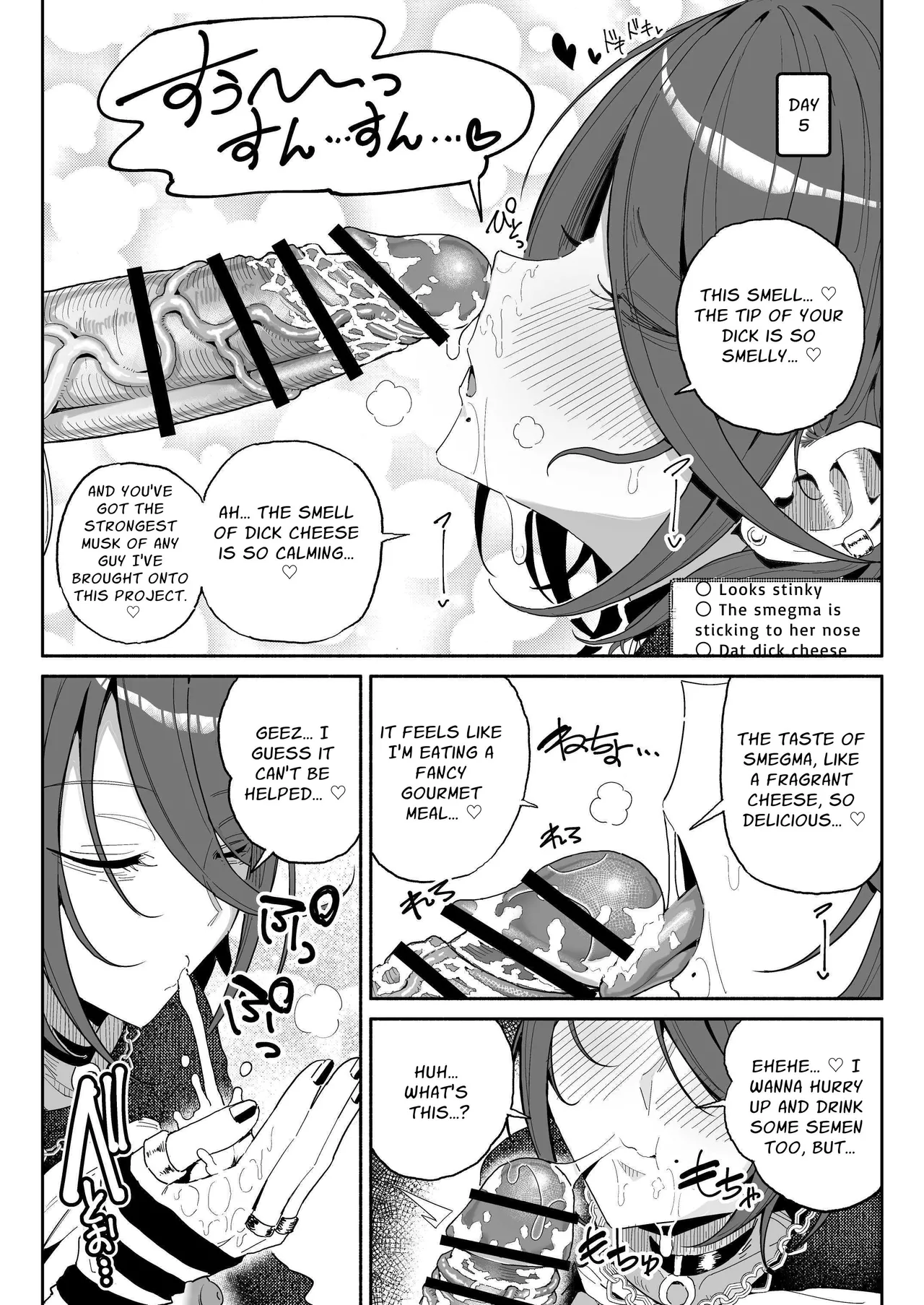 Chin Kagi Kei Haishinsha Isshuukan Chinkasu Zamen Seikatsu | Dick Sniffin' Tuber's 1 Week Smegma Ridden Cumlife page 19 original parody - cum swap handjob hentai manga - read online free