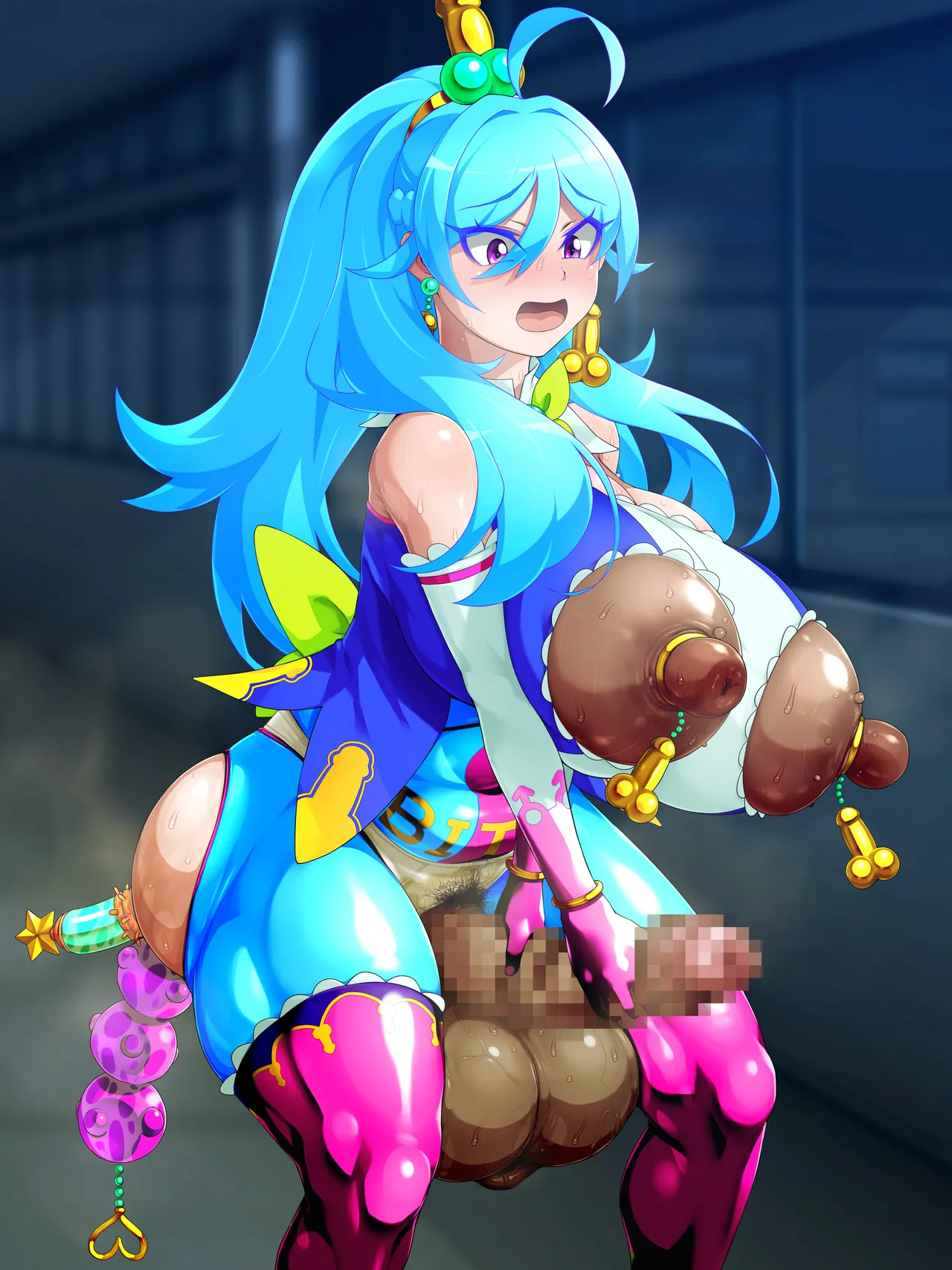 [GFF (Kuribayashi Chris)] Kanzu Megumi wa do~~~shitemo onnanoko ni kintama o hayashitai page 229 original parody - futanari big breasts hentai manga - read online free