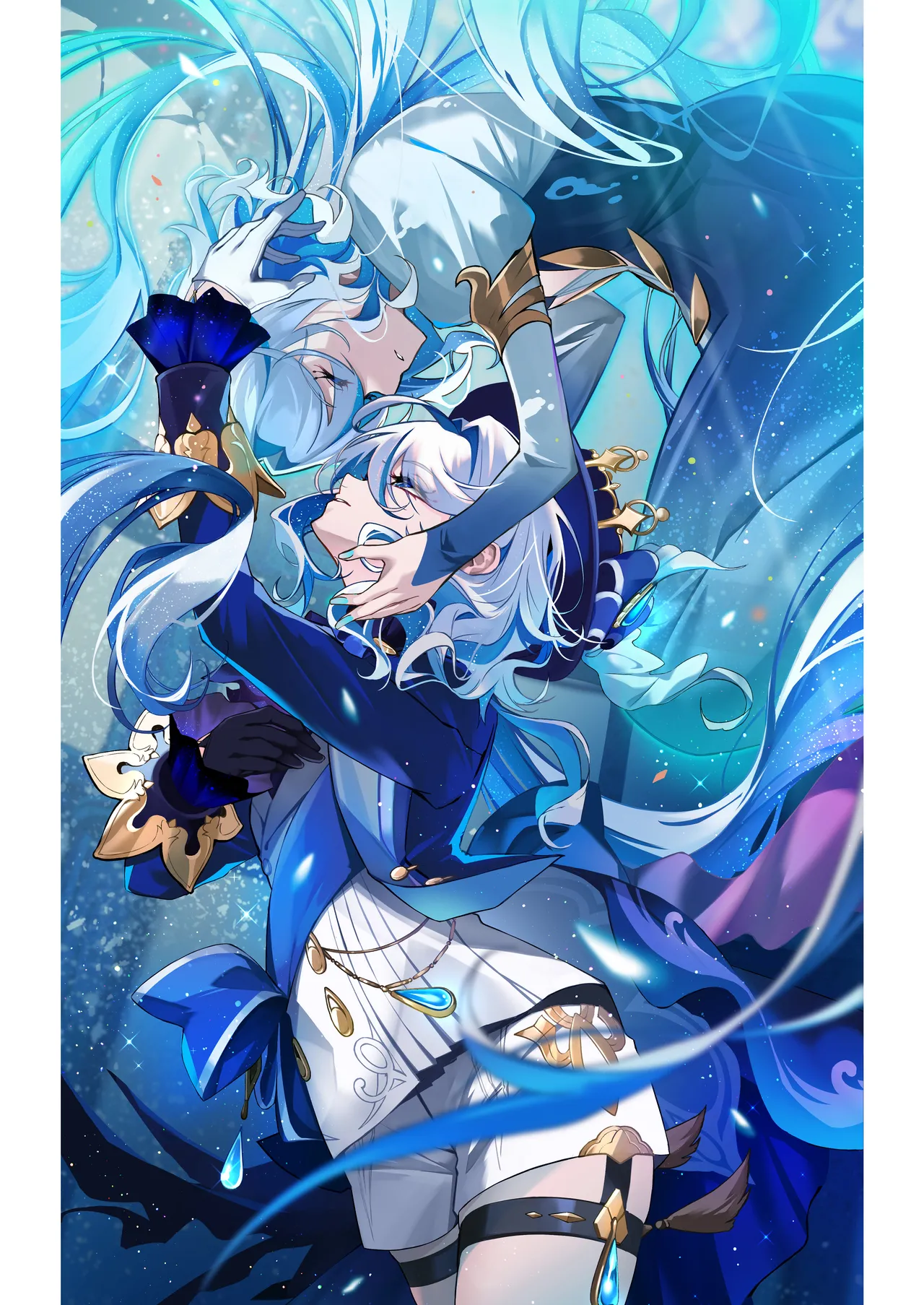 Furina-sama to Okite ni Shitagawanai to Derarenai Ecchi na Mura | 芙宁娜大人和不遵守规则就无法离开的色色的村庄 page 30 featuring ganyu genshin impact parody - group nakadashi hentai manga - read online free