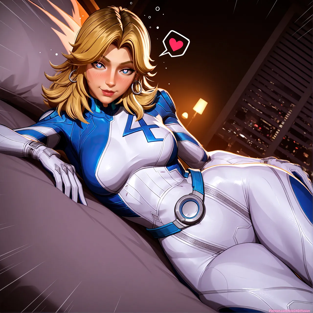 Sue storm page 10 featuring susan storm fantastic four parody - kissing swimsuit hentai manga - read online free