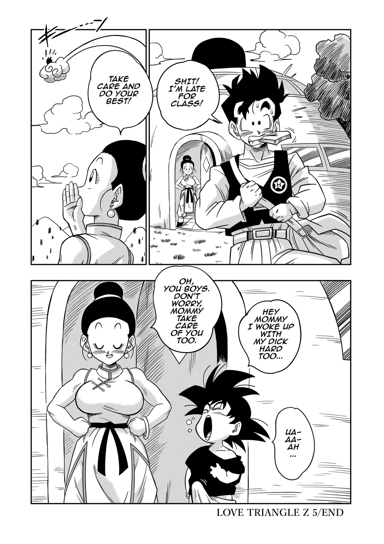 LOVE TRIANGLE Z PART 5 page 18 featuring son gohan dragon ball z parody - milf uncensored hentai manga - read online free