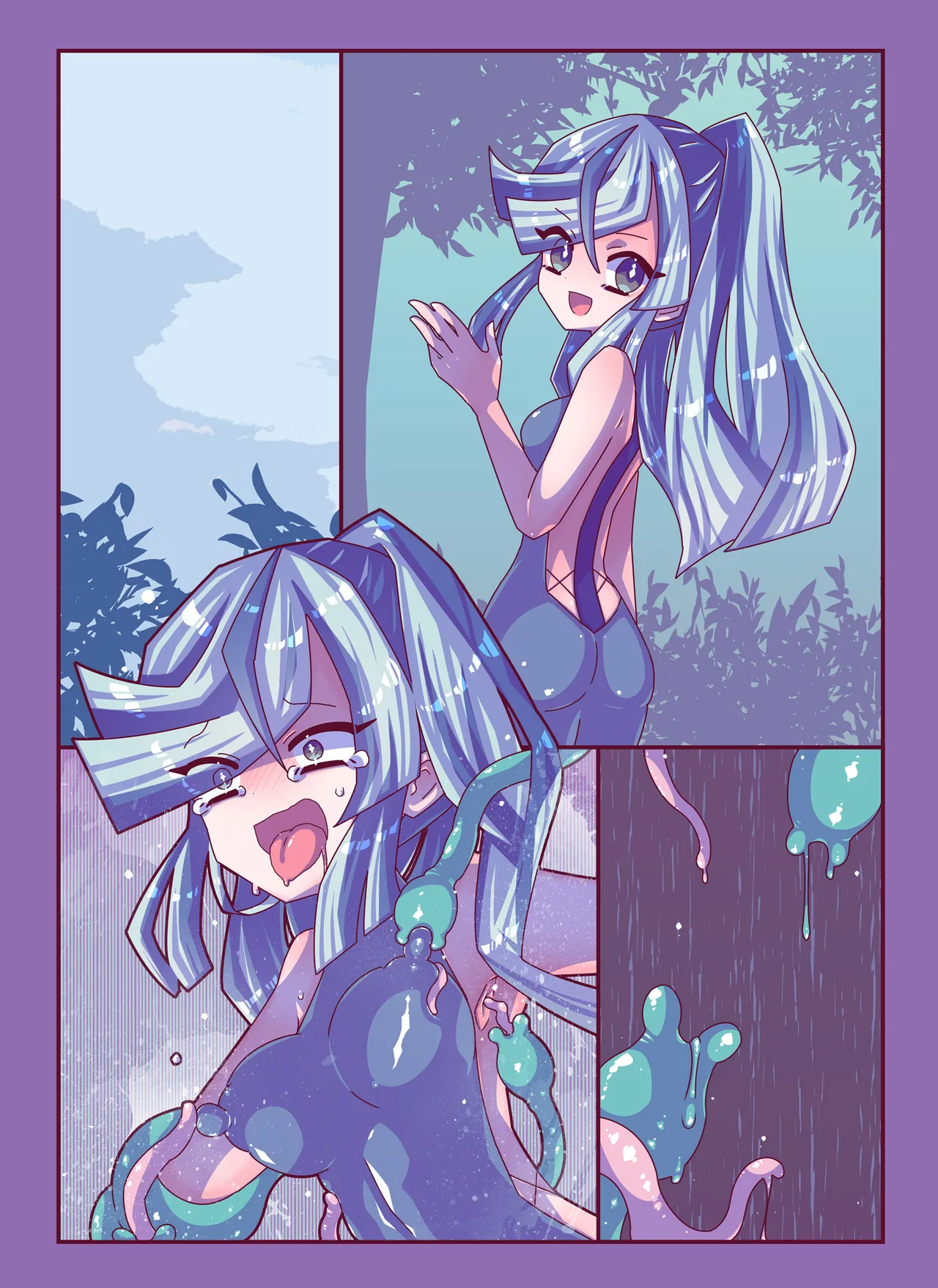 [Kakuran Operetta] Zassou Kari-chan 2nin Ko-cho Pero Kusuguri Haiboku page 28 original parody - females only tickling hentai manga - read online free