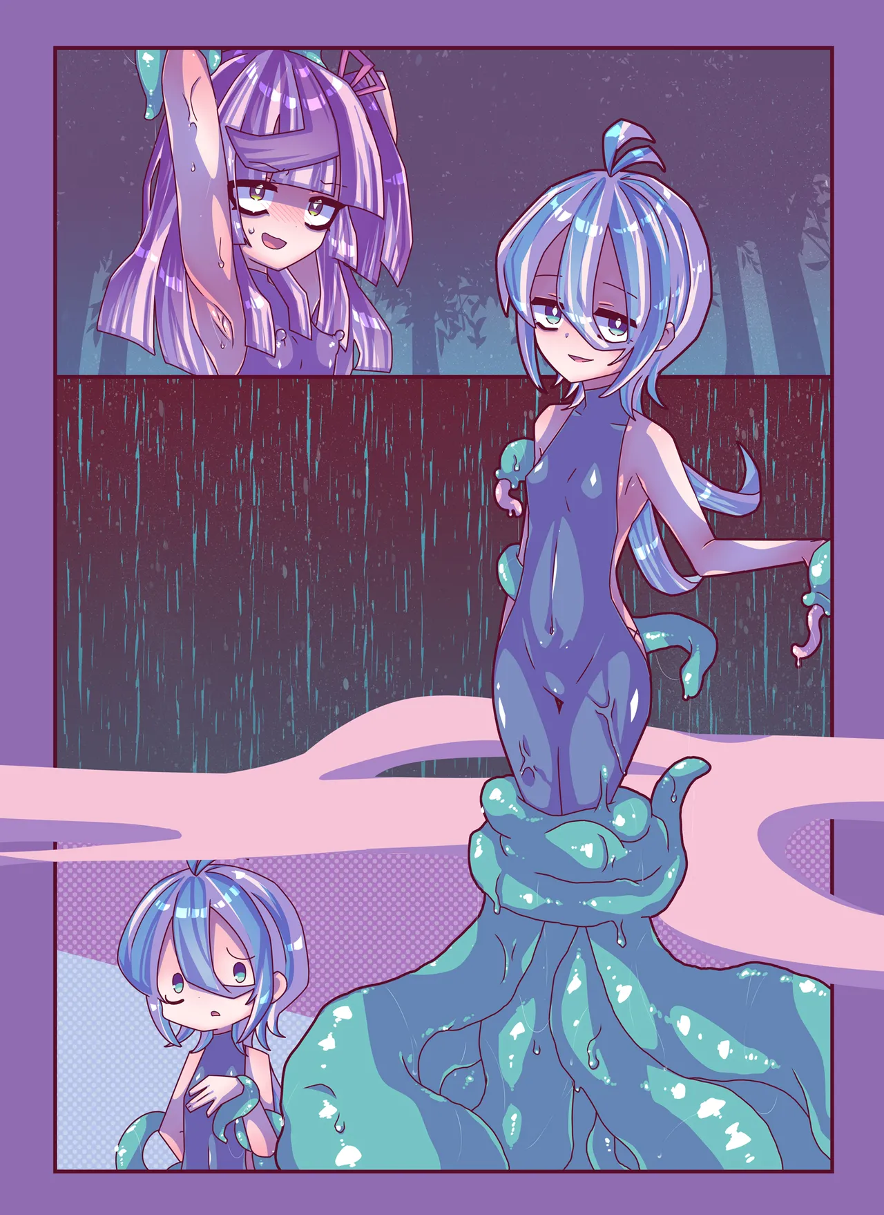 [Kakuran Operetta] Zassou Kari-chan 2nin Ko-cho Pero Kusuguri Haiboku page 49 original parody - females only tickling hentai manga - read online free