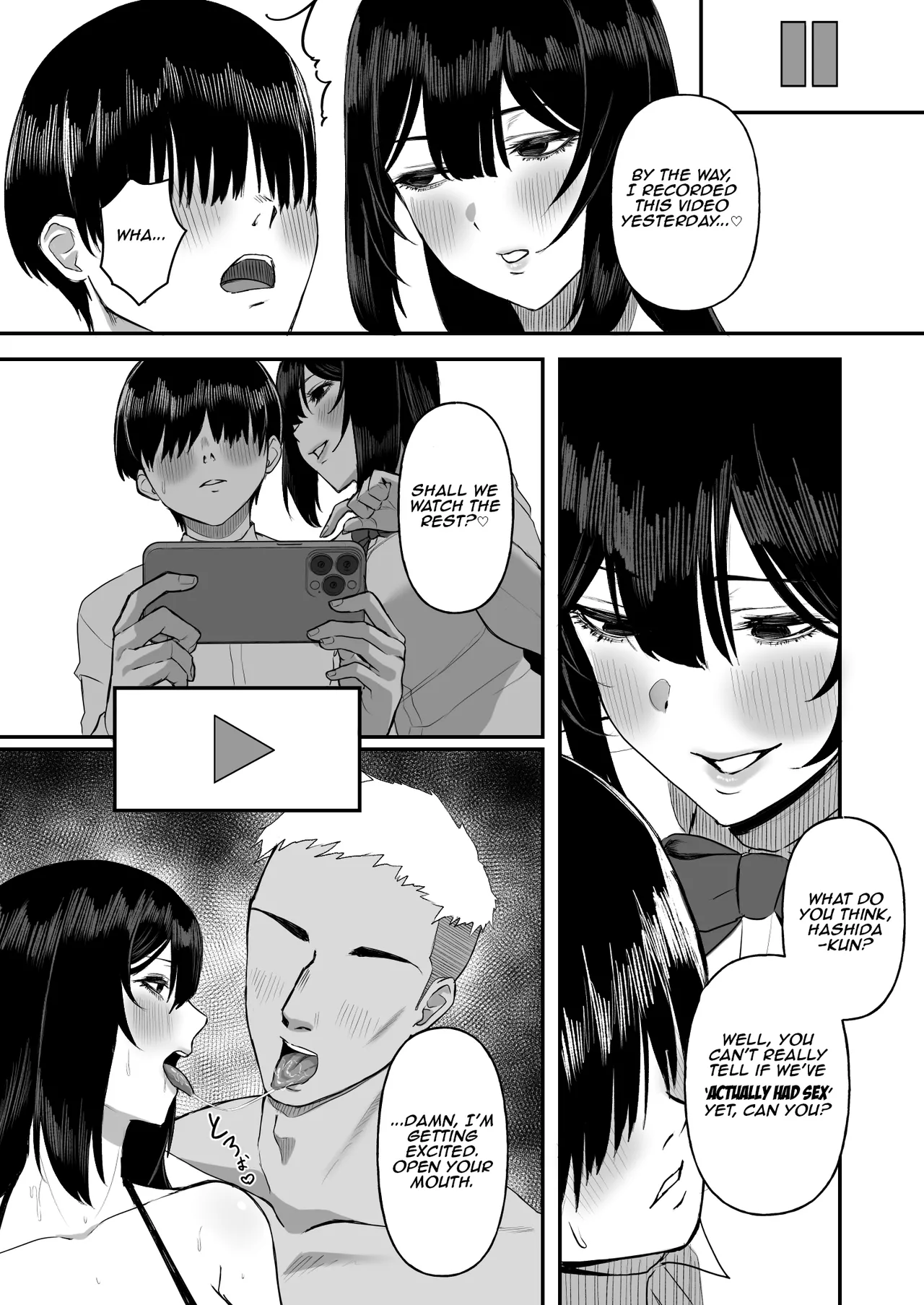 Ai no Omoi Kanojo wa Boku no Tame ni Hamedori o Tottekitekureru | My obsessively devoted girlfriend records a sex video for me page 18 original parody - handjob big breasts hentai manga - read online free